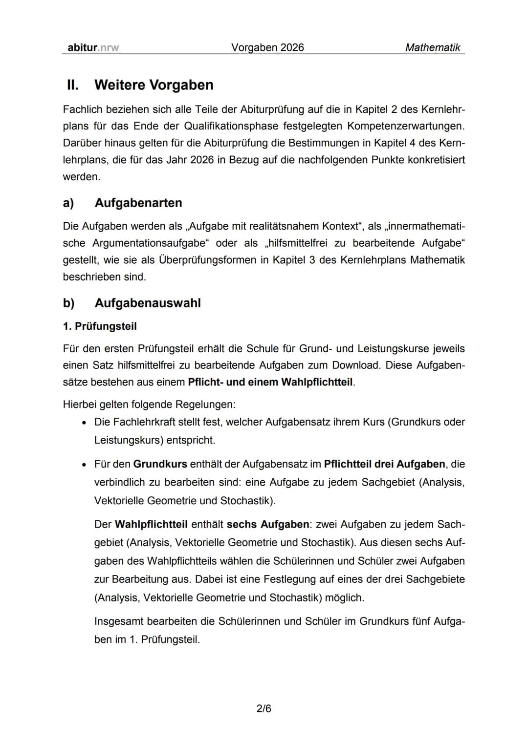 # MATHE

# ABITUR

## 2026

Mathe Grundkurs

vergalgen + Lernzettel /Zsmfassung # abitur.nrw

Ministerium für
Schule und Bildung
des Landes 