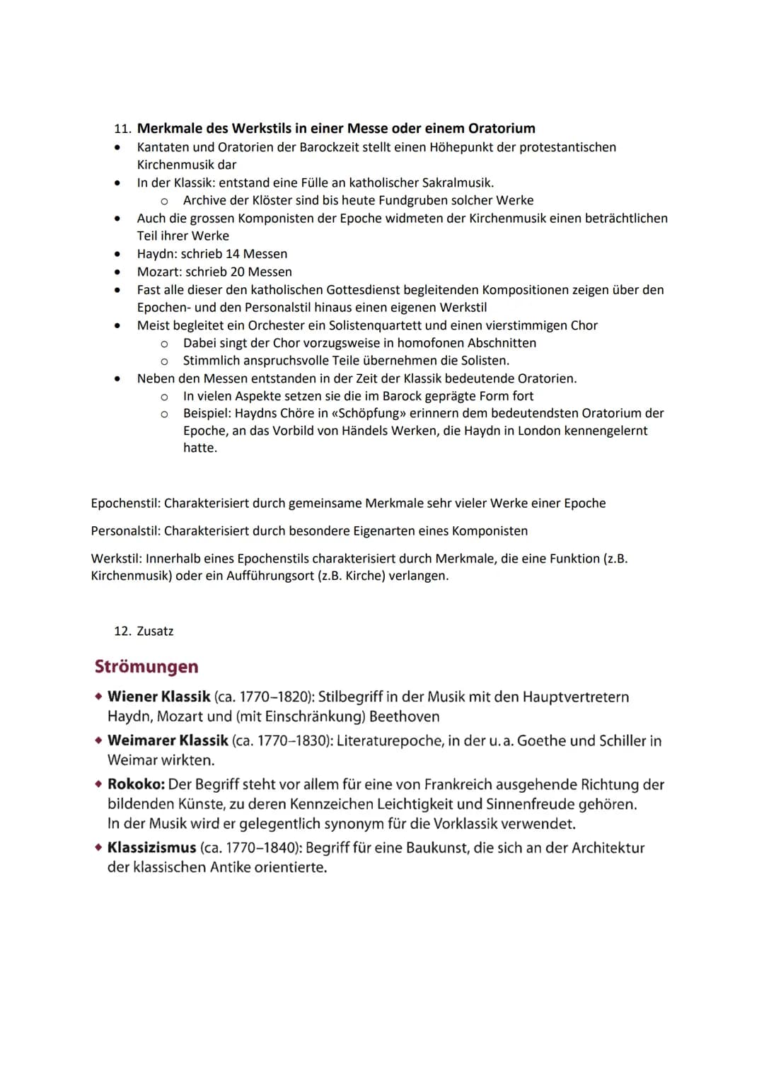 # Musik Zusammenfassung

1.  Zeitraum der Wiener Klassik
    1770-1820

    Vier prägende Ereignisse
    *   1751: Der erste Band der franzö