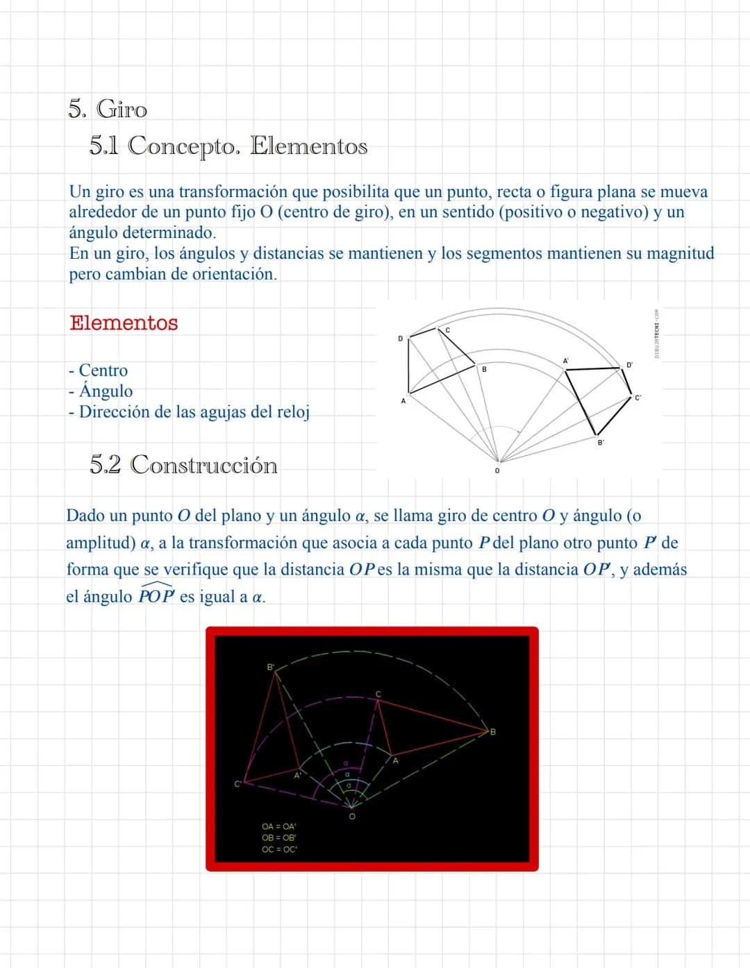 # Transformaciones geométricas

Yanira Moya Vega 1' BACH A # 1- TRANSFORMACIONES GEOMÉTRICAS

1.1 Concepto

Correspondencia entre elementos 