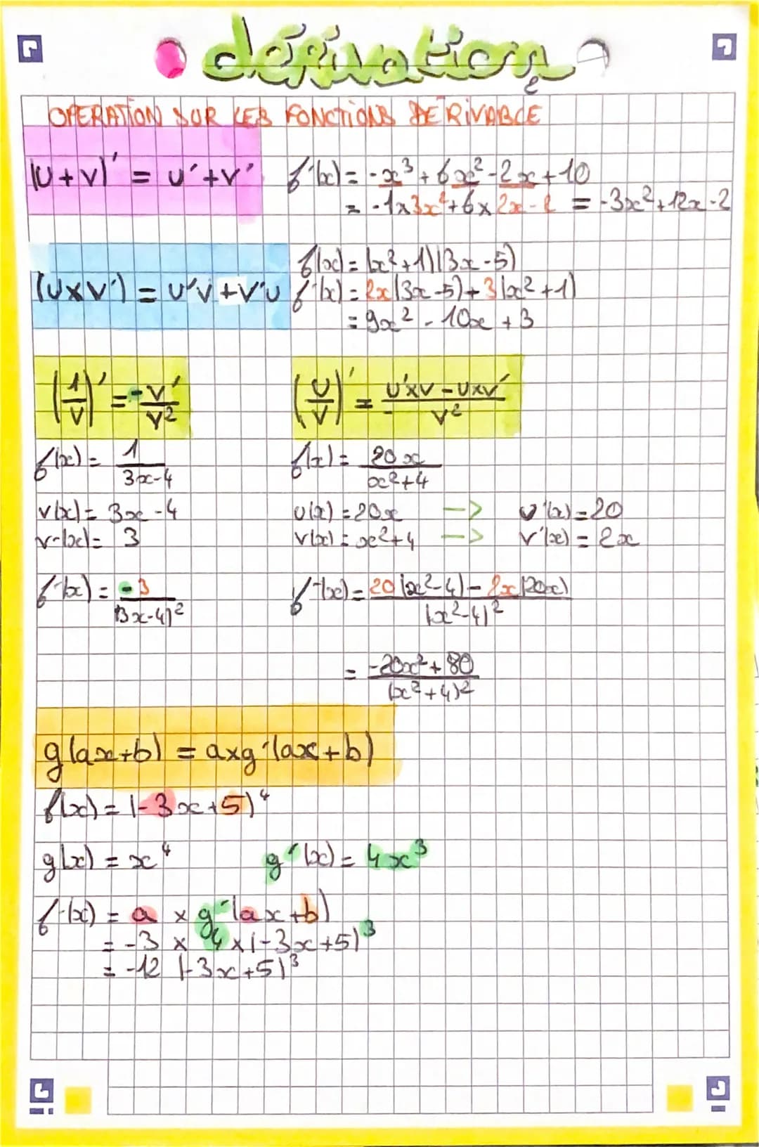 # derivation.

NOMBRE DERIVE
TAUX DE VARIATION DE & ENTRE A ETB

$t=\frac{610-60}{b-a}$ $\frac{D4}{ΔΥ}$ = coefficient directeur

•h≠0 b= a+h