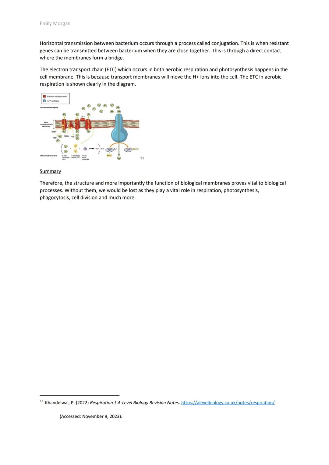 Emily Morgan

The significance of Biological membranes

Introduction

Biological membranes are present in every cell. This makes them signif
