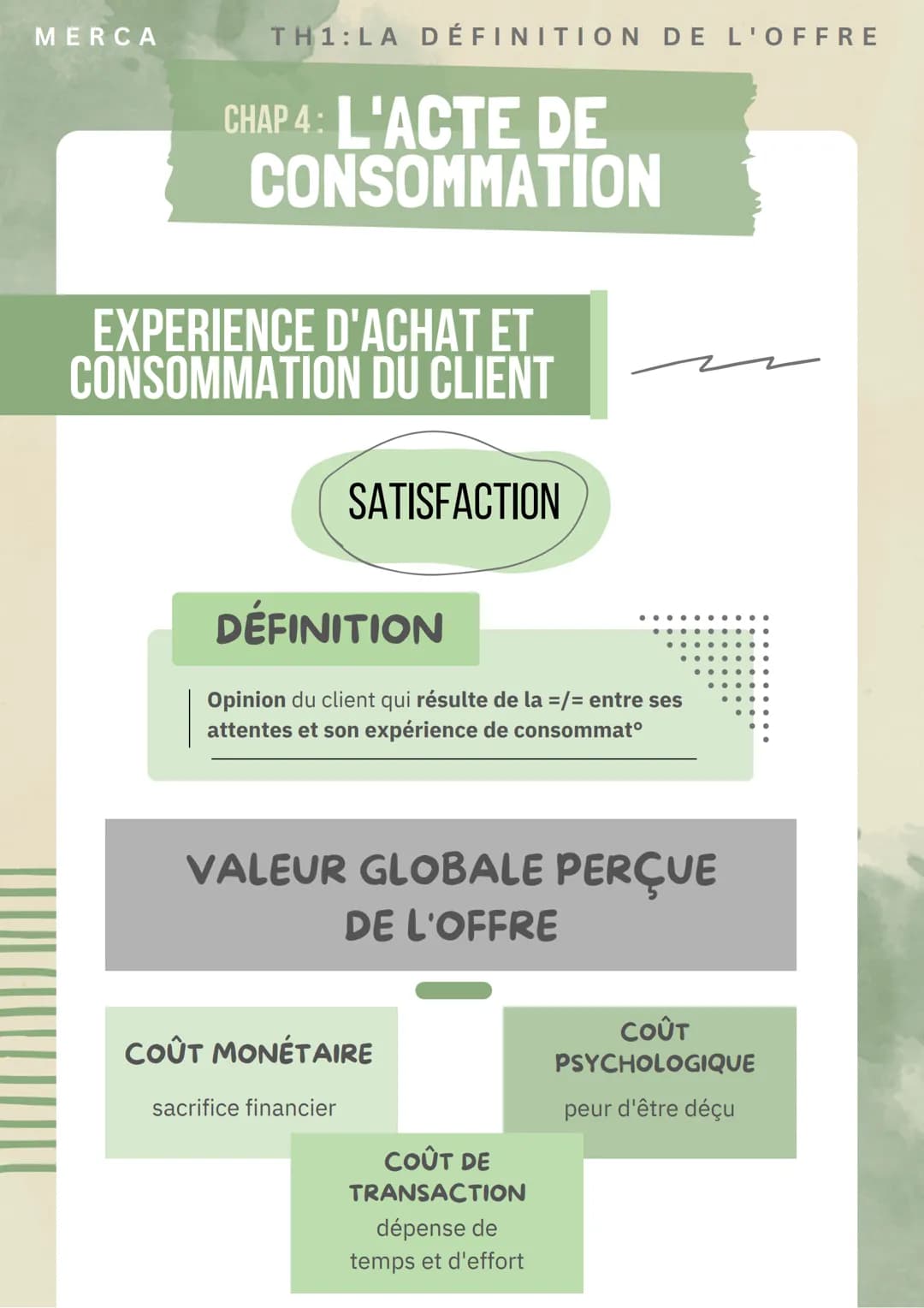 MERCA
TH1:LA DÉFINITION DE L'OFFRE
CHAP 4: L'ACTE DE
CONSOMMATION
PROCESSUS D'ACHAT DU
CONSOMMATEUR

1 IDENTIFICATION DU BESOIN
Le consommat