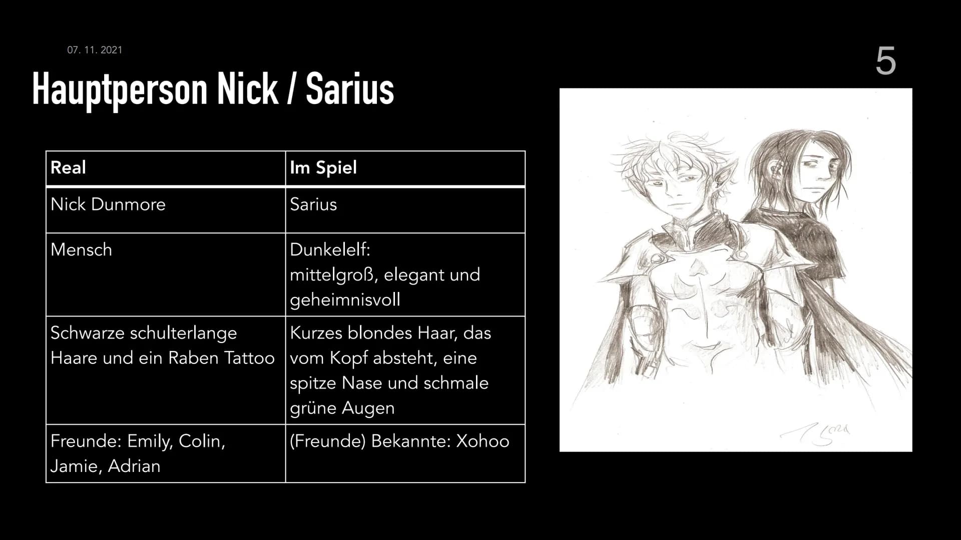 # 1

# Erebos

IT'S A GAME.
IT WATCHES YOU 7.November 2021

# Gliederung

1. Steckbrief
2. Einführung
3. Hauptperson Nick / Sarius
4. Inhalt