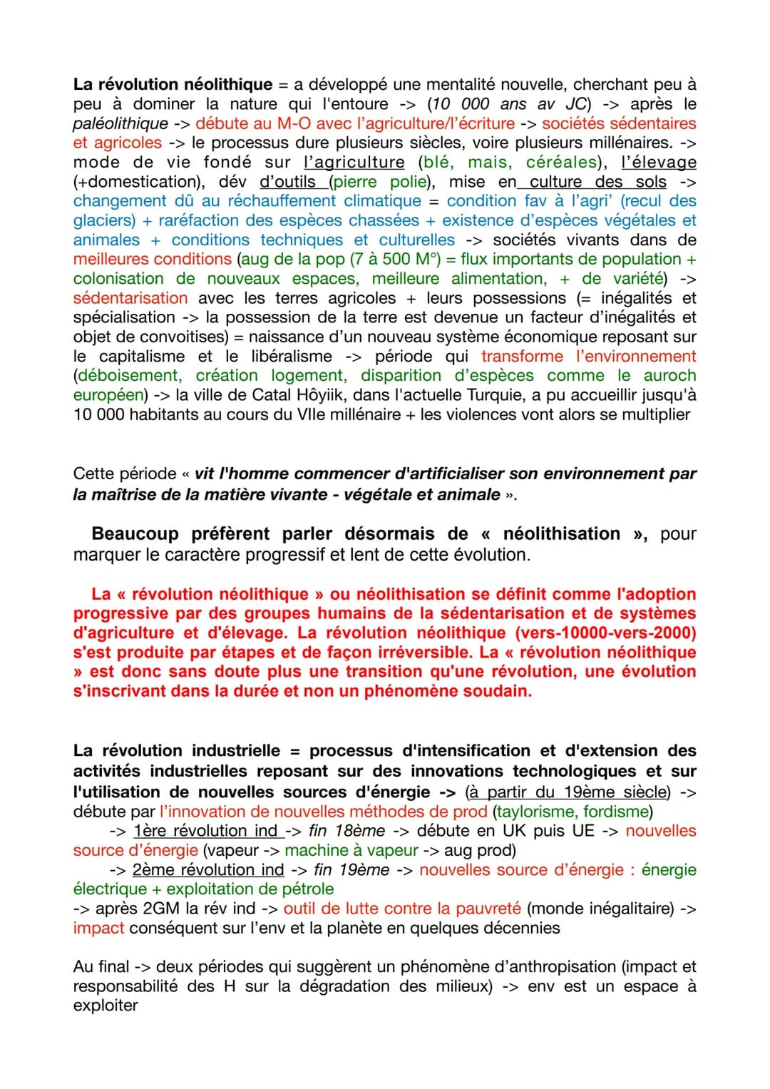 Environnement: Ensemble des conditions naturelles dans un écosystème donné,
impactées par les actions des sociétés humaines

**EXPLOITER, PR