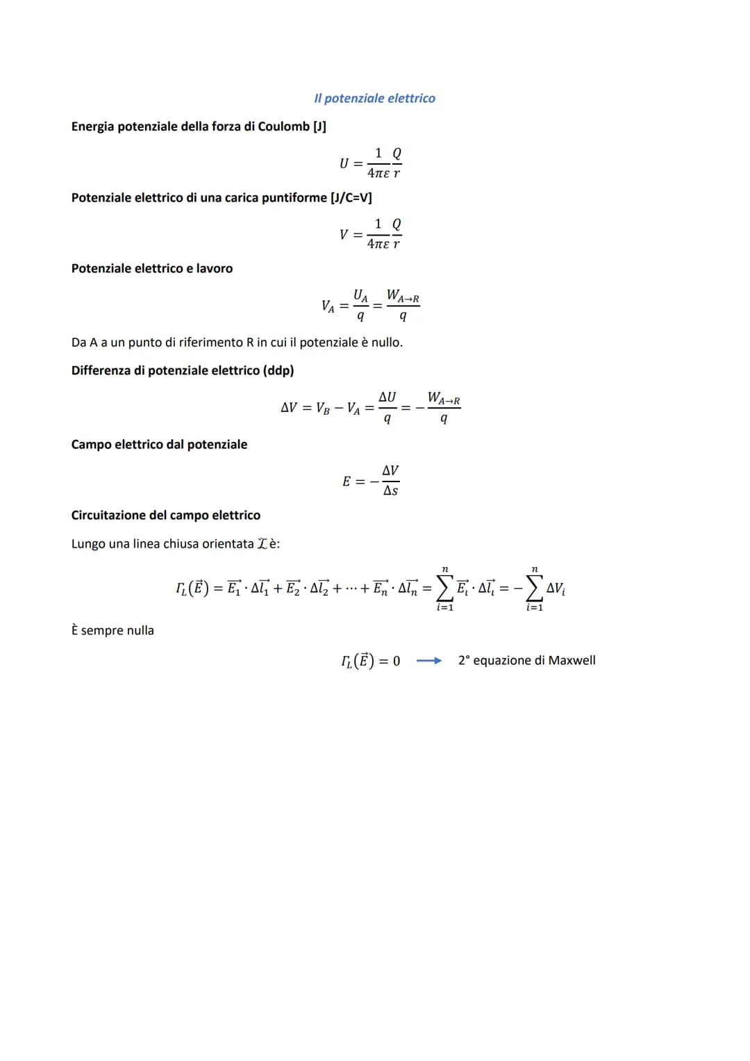 La carica elettrica e la legge di Coulomb

Carica elettrica elementare: e = 1,6022-10-19C.

Forza di Coulomb

Forza della prima
carica sulla
