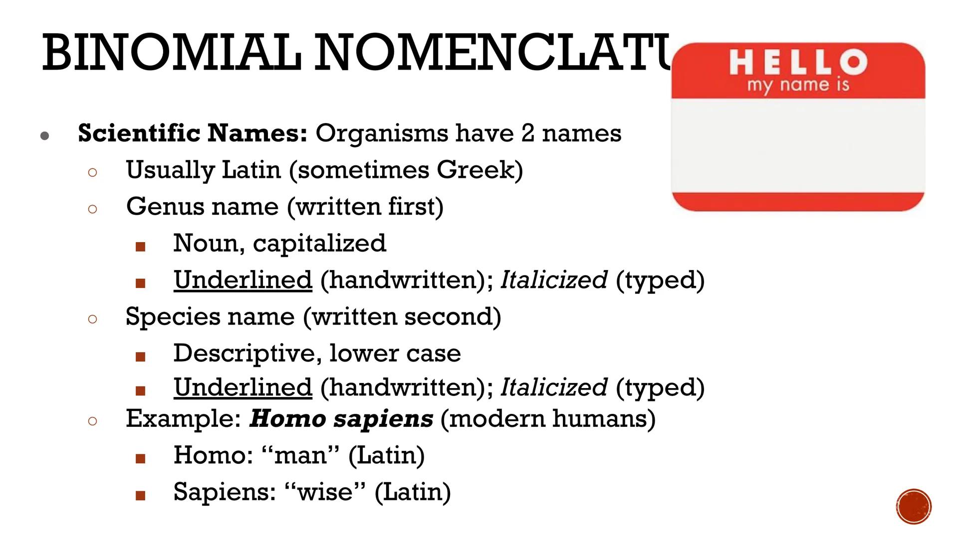 # CLASSIFICATION
OF
LIVING THINGS

Biology X # TAXONOMY

*   Taxonomy: field of biology that
    identifies and classifies organisms
*   Gre