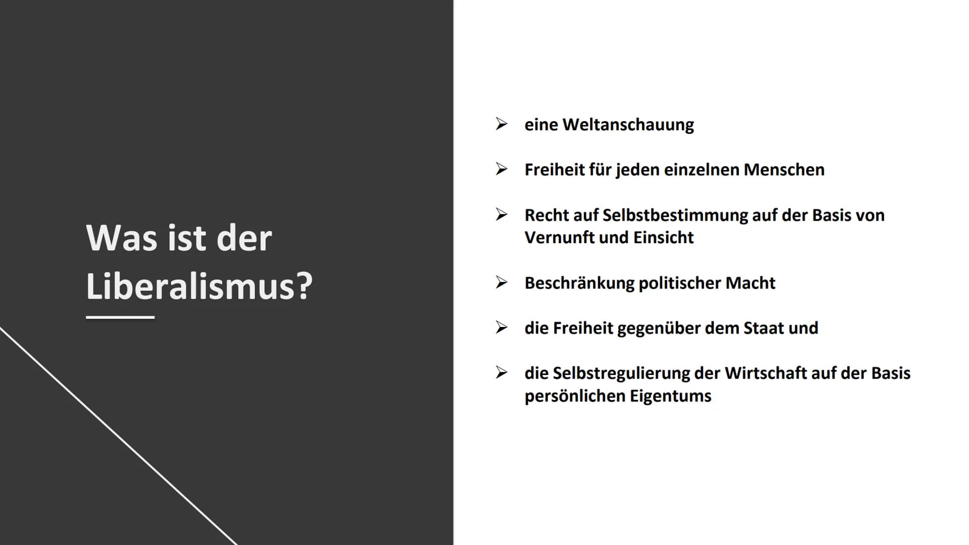 # Der Liberalismus

Von Azerin # Gliederung

1. Einleitung
* Was ist der Liberalismus ?

2. Hauptteil
* Grundidee
* Entstehung
* Verschieden