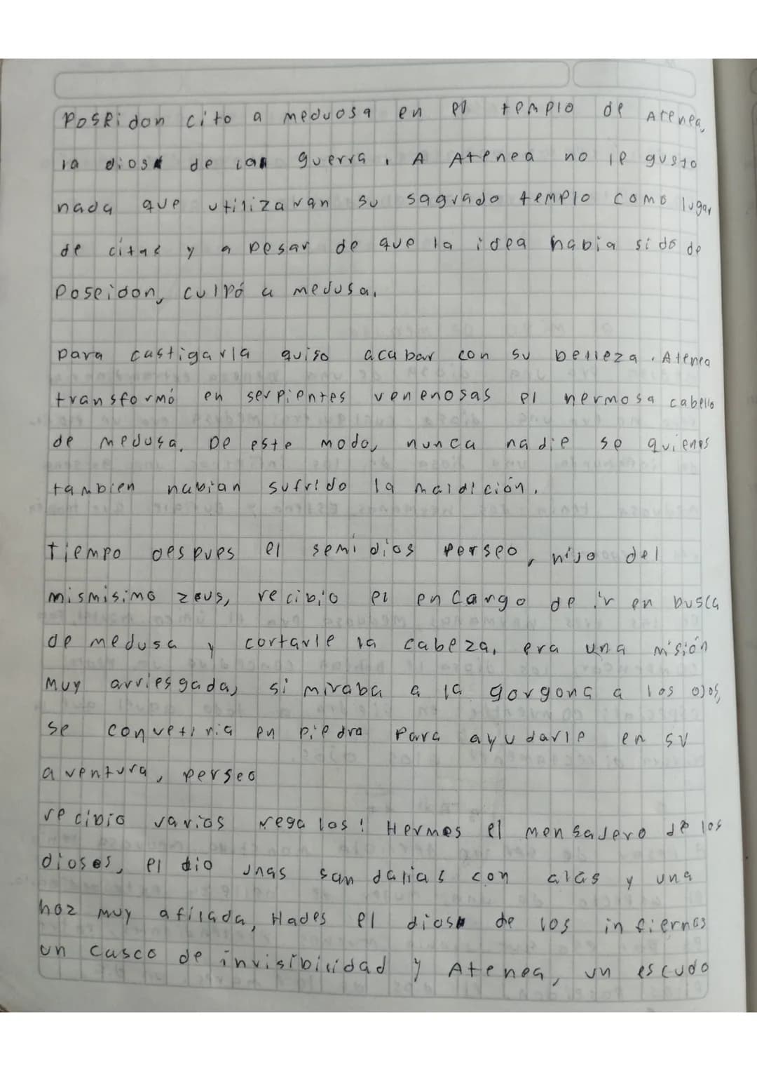 copia
en casa
con bueng letra y Ortografia un mito
completo y realiza el dibujo

el mito de mebusa
MPDUSA Pra una diosa de ung belleza extra