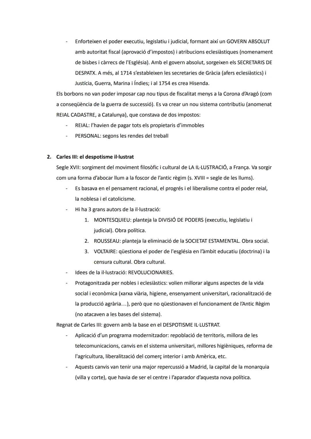 # Unitat 1: La crisi de l'Antic Règim i la formació de l'Estat liberal (s. XVIII - XIX)

Bloc I. El segle XVIII: l'Antic Règim, reformisme i