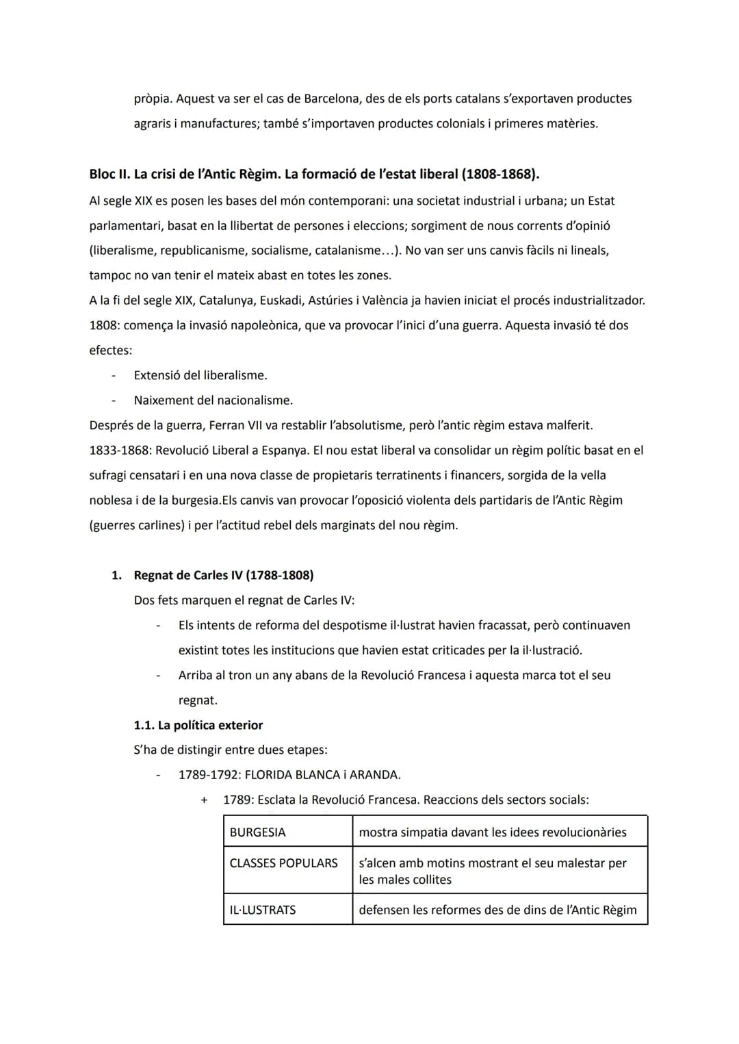 # Unitat 1: La crisi de l'Antic Règim i la formació de l'Estat liberal (s. XVIII - XIX)

Bloc I. El segle XVIII: l'Antic Règim, reformisme i