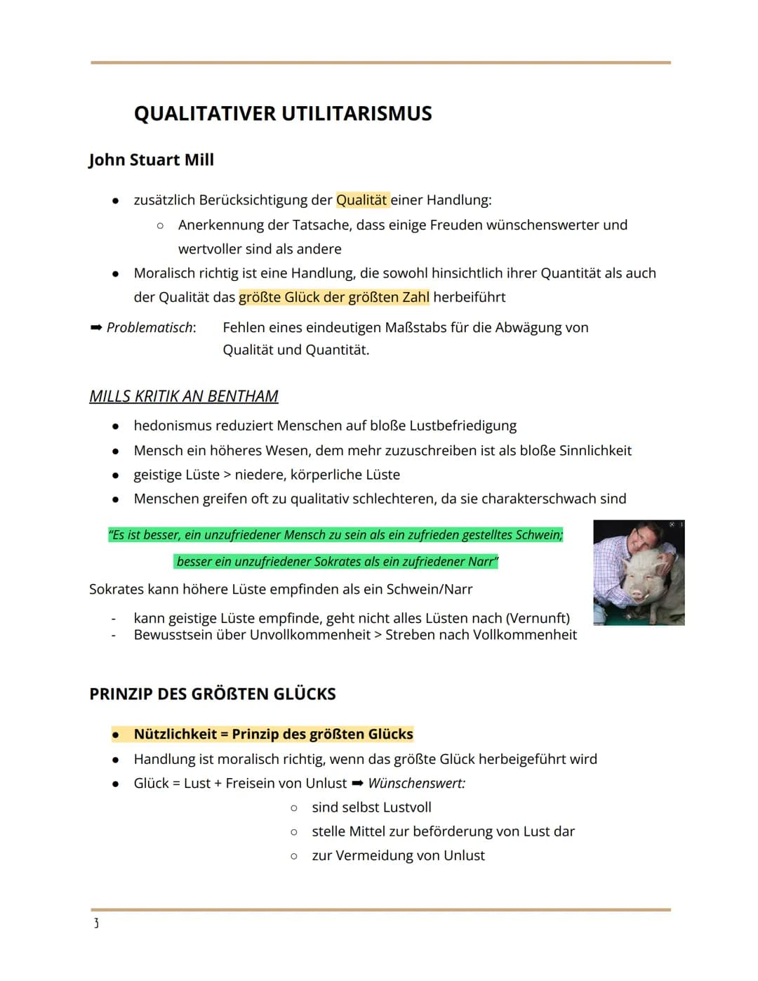 
<h2>Utilitarismus</h2>
<p>Die utilitaristische Ethik basiert auf dem Prinzip der Nützlichkeit, welches die Vermehrung von Freuden oder Glüc