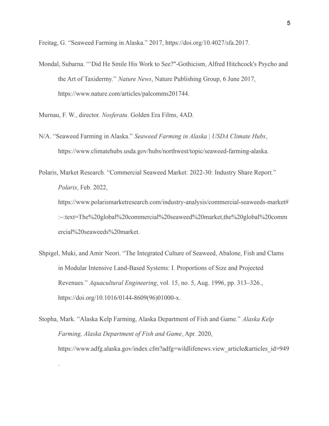 Seaweed Mariculture & Aquaculture

Ayla Benson

Hutchinson High School

Marine Biology

Ms.Kaspari

March 2, 2023

1 This essay is all about