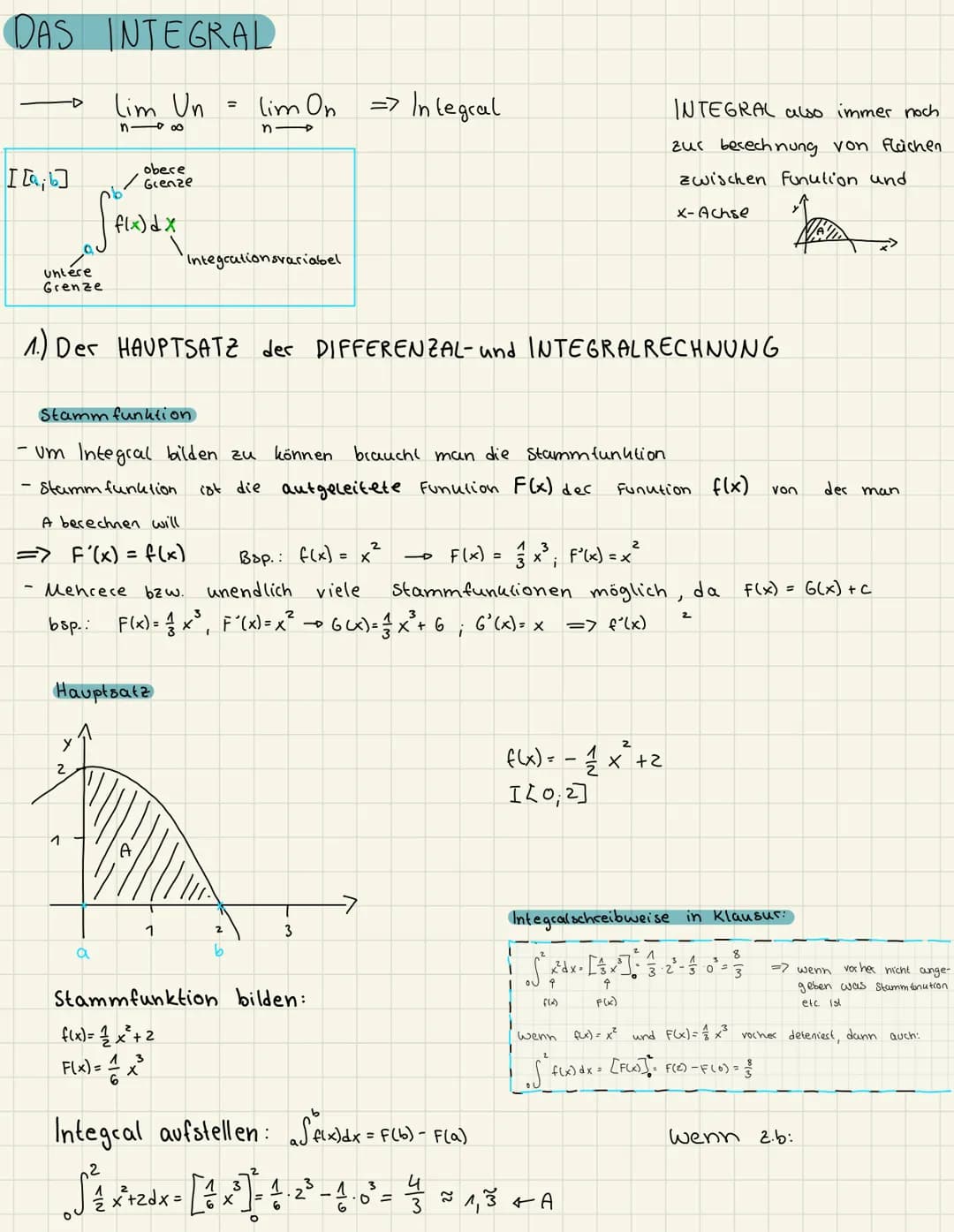 1.) REKONSTRUIEREN einer GRÖBE

Def. Buch
Wenn Funktion f die Andecung einer Große (2.13km) in einem Intervall
[a, b] beschreibt, lässt sich