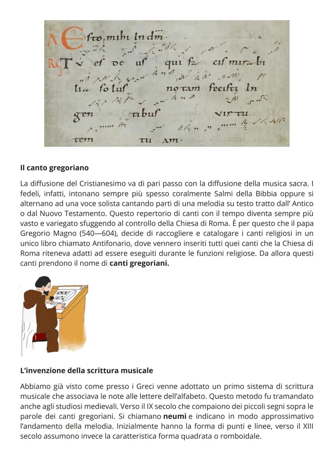 # La musica nel Medioevo

II Medioevo è quel periodo storico che va dalla caduta dell'Impero Romano
d'Occidente (476 d.C.) alla scoperta del