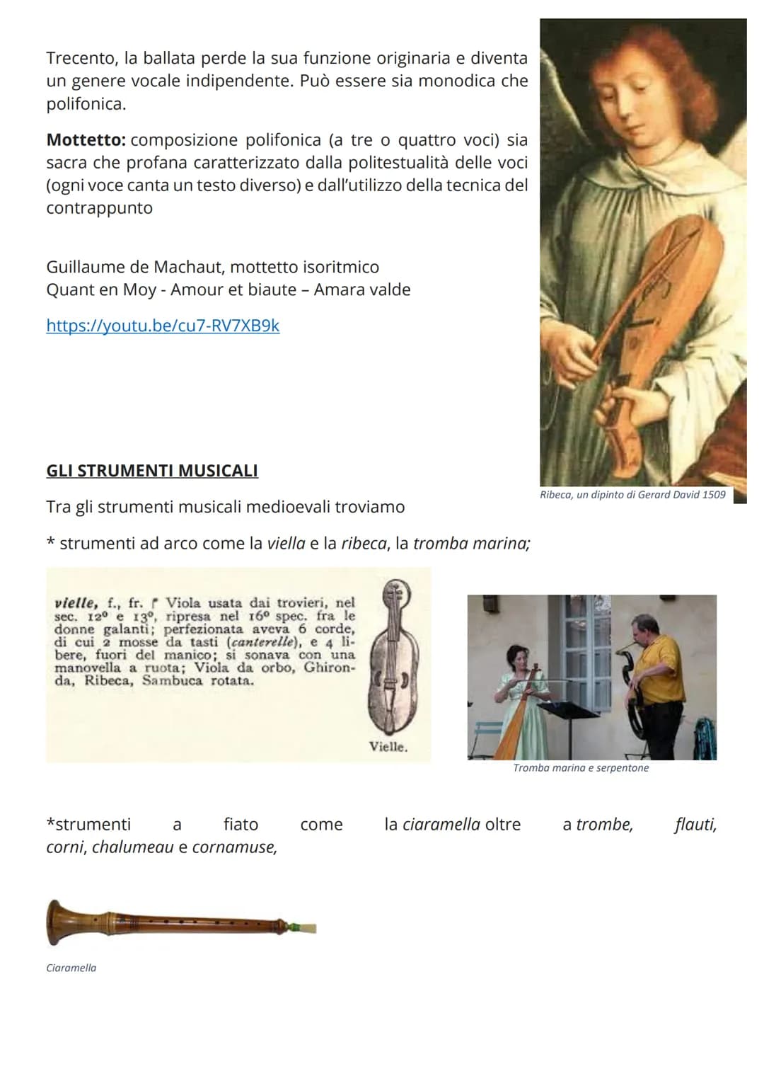 # La musica nel Medioevo

II Medioevo è quel periodo storico che va dalla caduta dell'Impero Romano
d'Occidente (476 d.C.) alla scoperta del