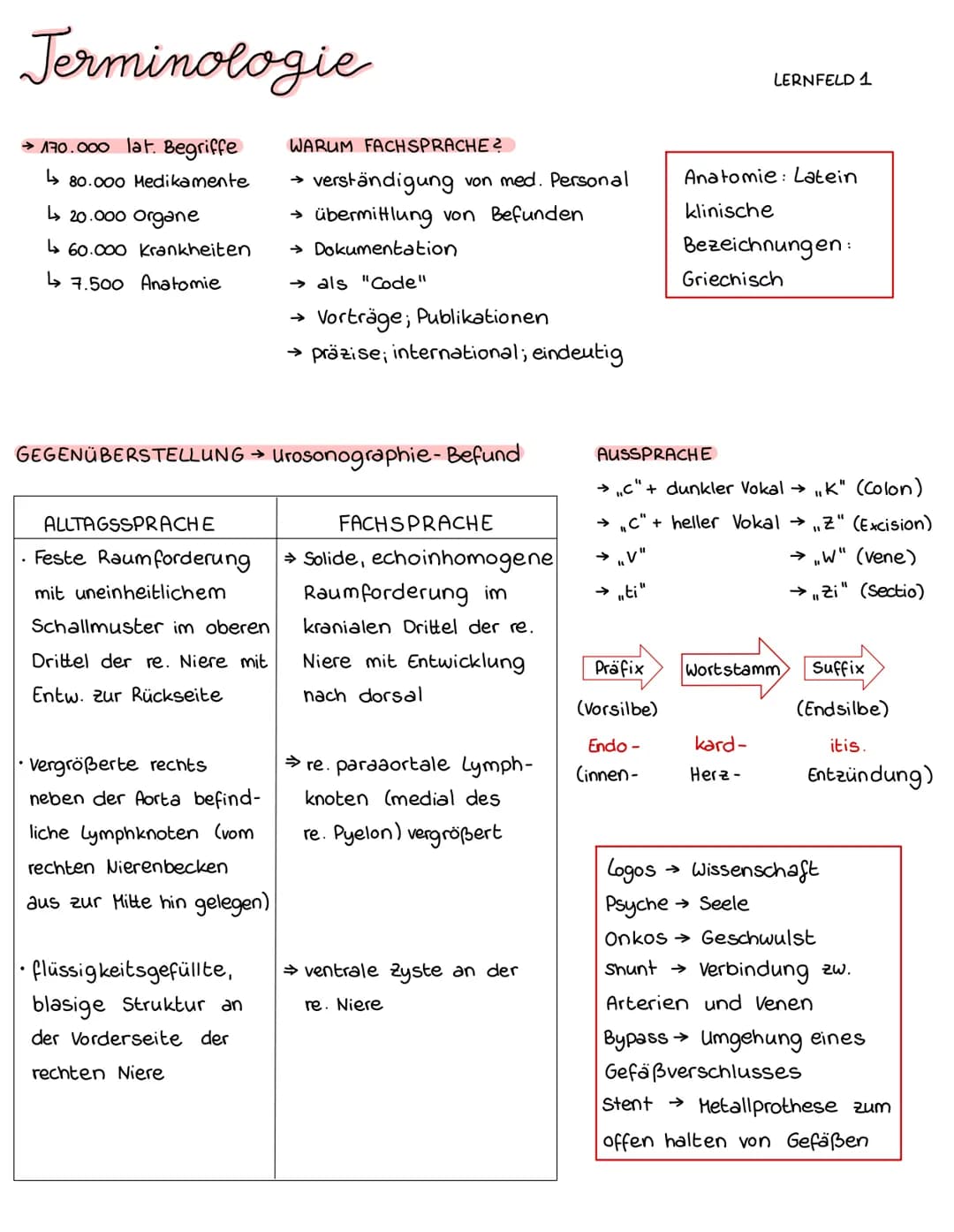 # Jerminologie

→ 170.000 lat. Begriffe

↳ 80.000 Medikamente

L↳ 20.000 organe

60.000 Krankheiten

7.500 Anatomie

WARUM FACHSPRACHE?

→ v