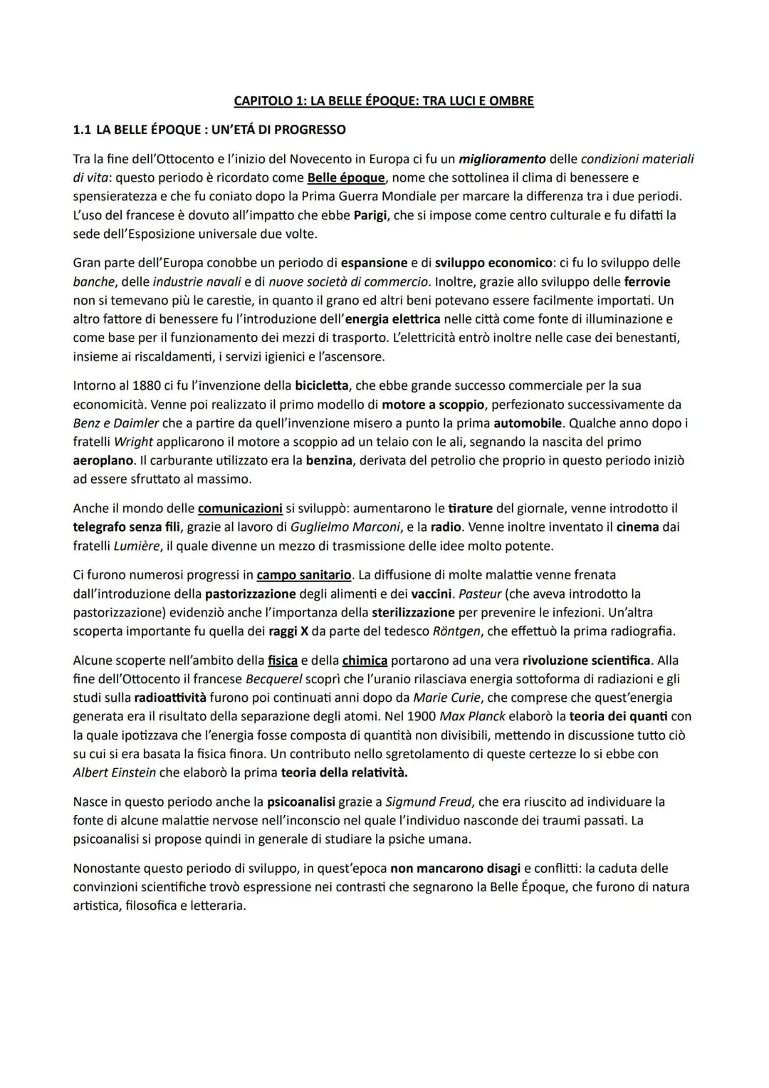 CAPITOLO 1: LA BELLE ÉPOQUE: TRA LUCI E OMBRE
1.1 LA BELLE ÉPOQUE: UN'ETÁ DI PROGRESSO
Tra la fine dell'Ottocento e l'inizio del Novecento i