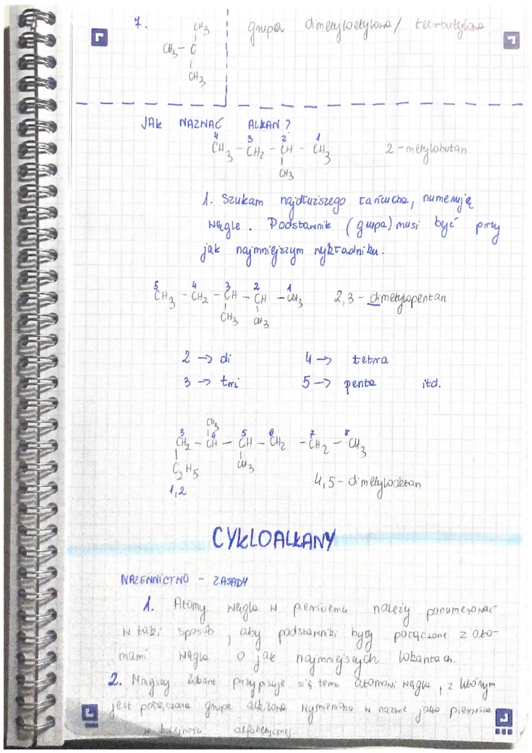 Albany

HZÓR OGÓLNY: $C_nH_{2n+2}$

SZEREG HOMOLOGICZNY. Hzór pótstrukturalny
1. Metan 1 CHU 1 CH3-CH3
2. Etan 1 C2H6 1 03-H2-CH3
3. Propan 