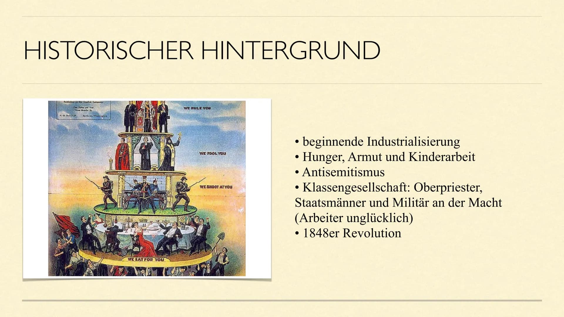 # KARL MARX

Eine Präsentation von Maxima Linde # INHALTSVERZEICHNIS

1. Allgemeine Informationen
1.1 Biografie
2. Historischer Hintergrund
