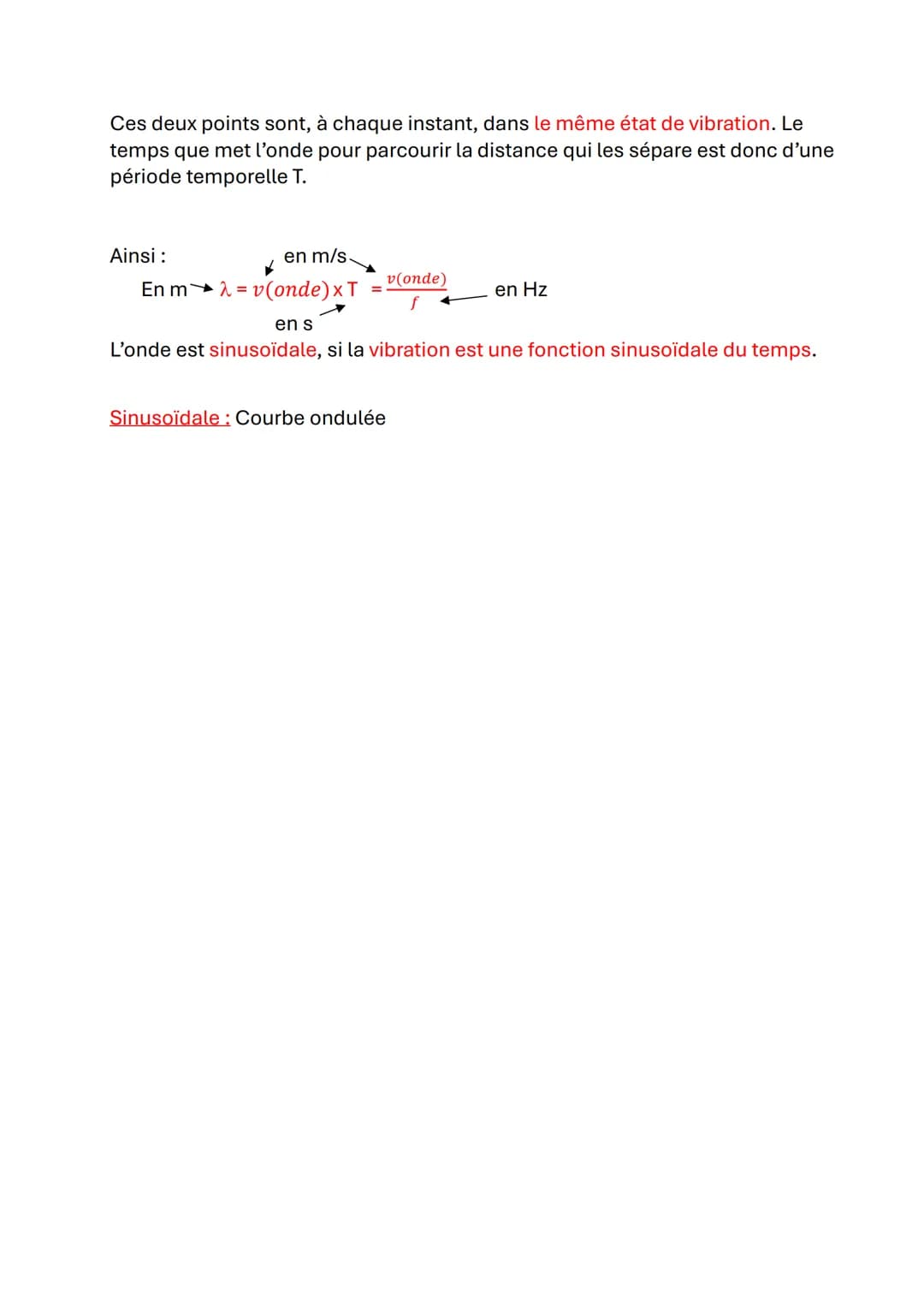 # Les Ondes et Signaux

## 1. Définitions

Onde mécanique: Une onde mécanique progressive est le phénomène de
propagation d'une perturbation