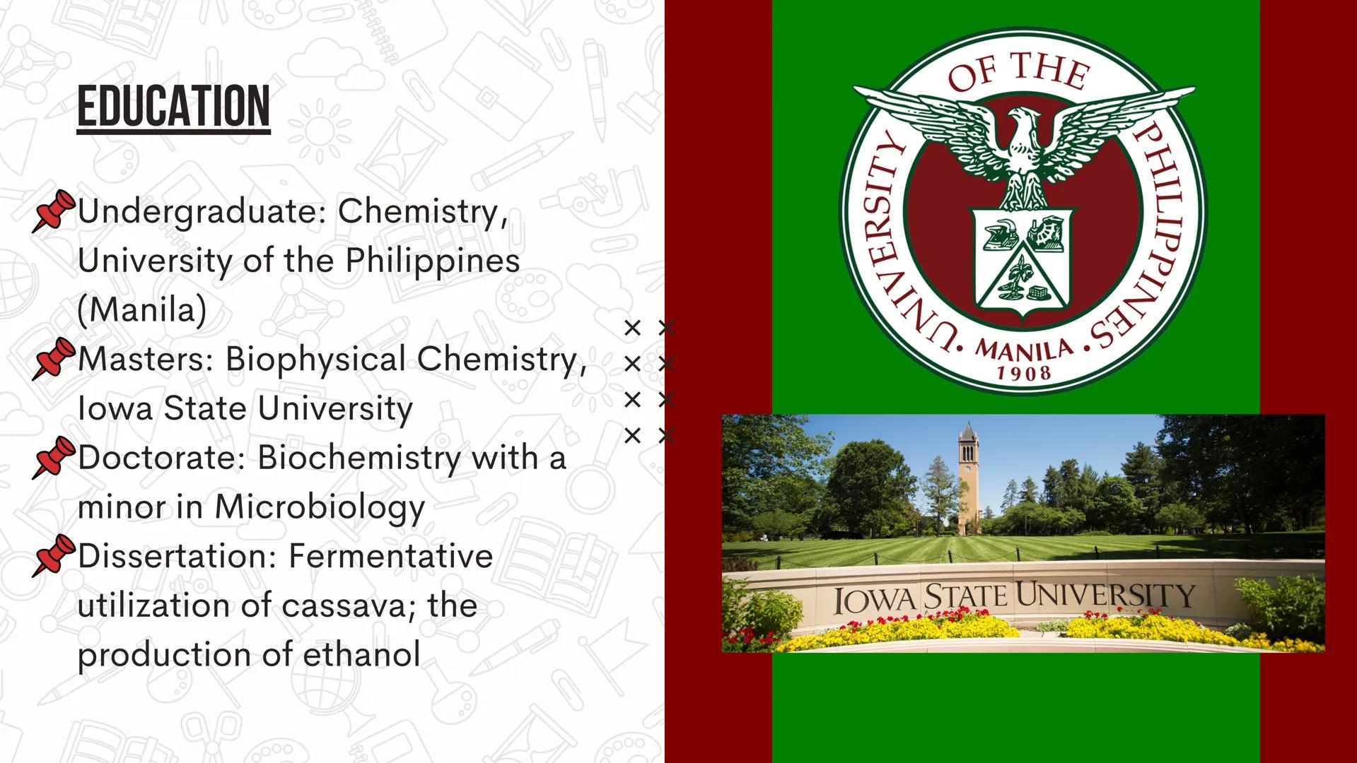 # FILIPINO
# SCIENTISTS
## and their
# CONTRIBUTIONS
GROUP 8 SCIENCE AND TECHNOLOGY

x
x
x
x # JULIAN BANZON N
CH
N
OH
N=
CH3
OH
CH3
OH
CH3
