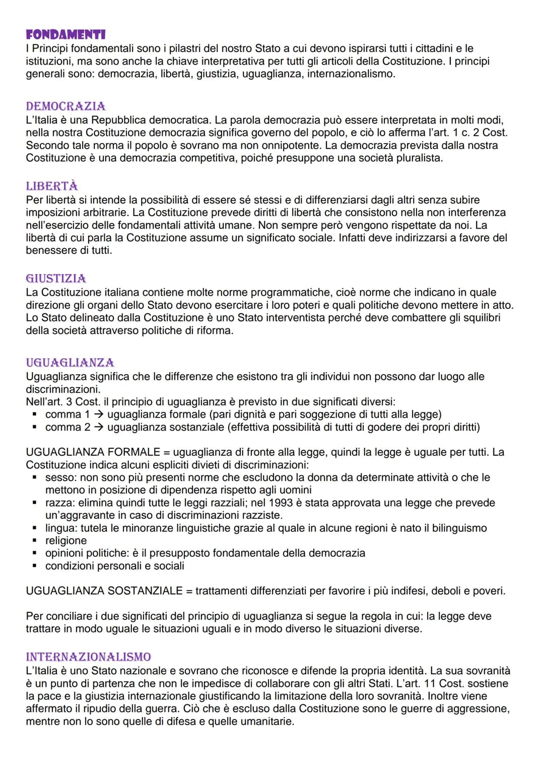# La costituzione

ORIGINE E STRUTTURA

ASSEMBLEA COSTITUENTE

L'Assemblea costituente era divisa in due schieramenti principali:

*   catto