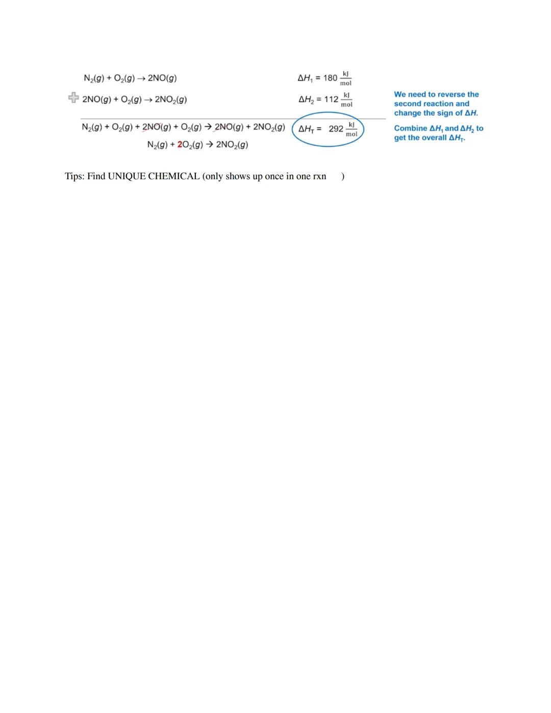 # Unit 7.5 Thermodynamics
# Hess's Law

→A chemical reaction can be broken down into a series of smaller steps.

→When this happens, the ove