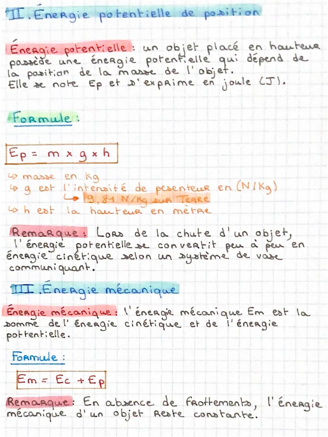 Chapitre 5: Energie d'un objet en mouvement

I. Énergie cinétique

Énergie cinétique: I' énergie cinétique d'une
objet dépend de sa vitesse 