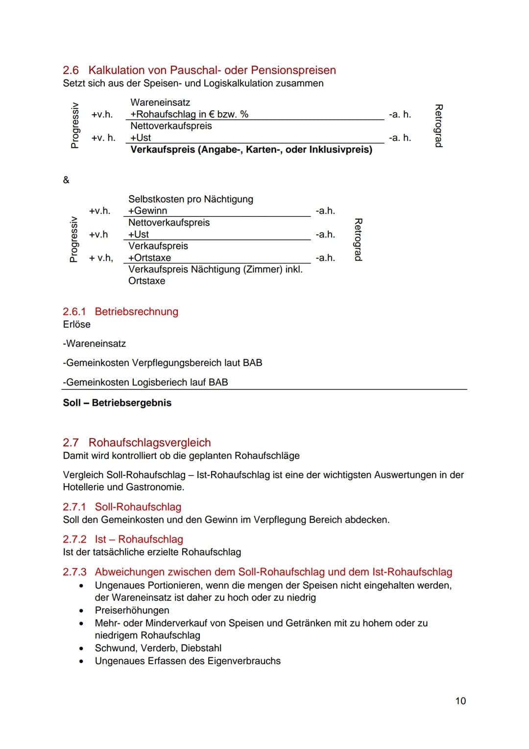 # Inhaltsverzeichnis

1 Istkostenrechnung zu Vollkosten: 3

1.1 Bezugskalkulation: 4

1.1.1 Progressive Bezugskalkulation. 4

1.1.2 Retrogra