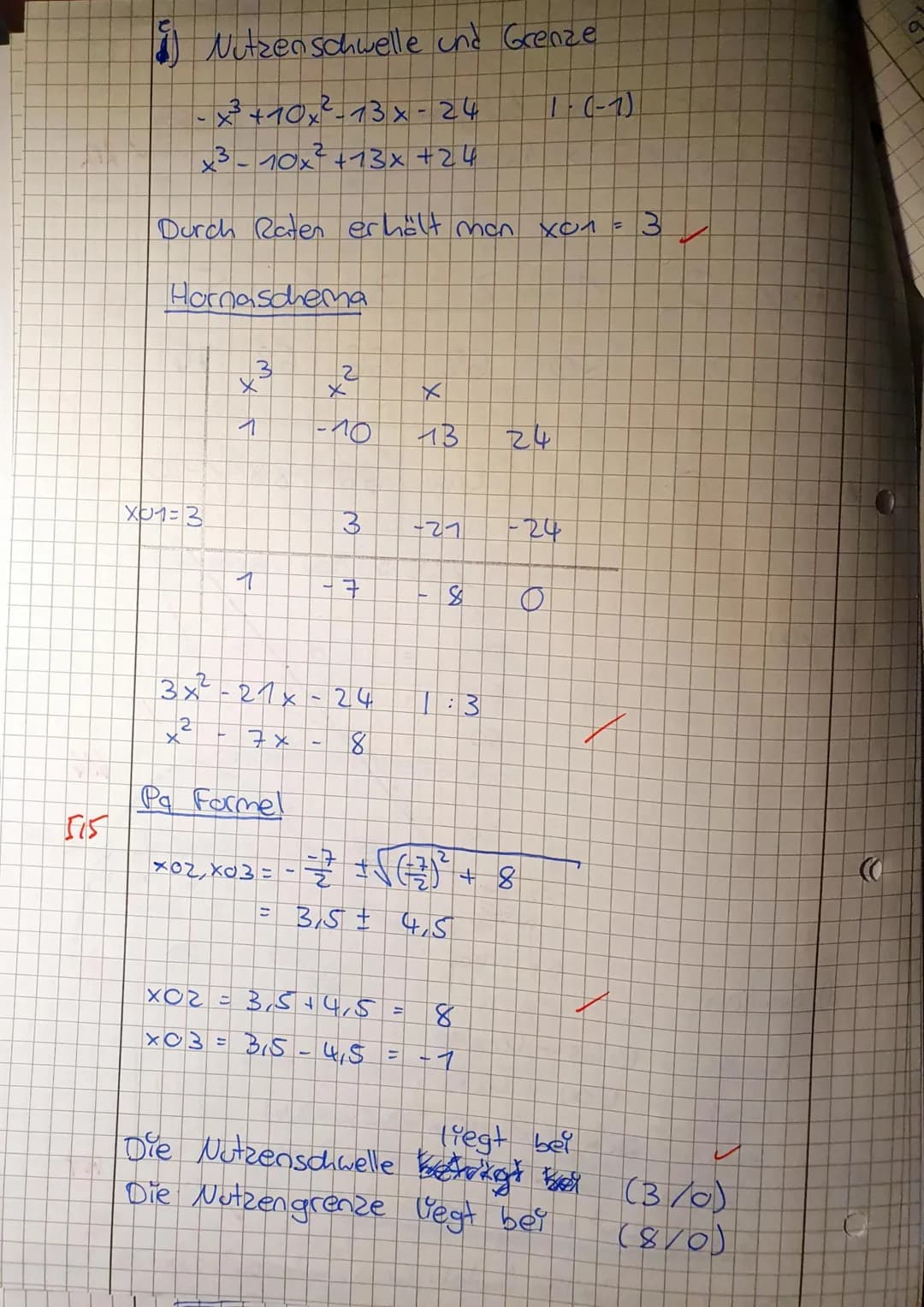 Max.
Punktzahl: 52 erreichte Punktzahl: 51 Prozent: 98
Note: sehr gut Toll! 19.03.2021

1 Kosten, Erlös, Gewinn - das alte Thema

In einem F
