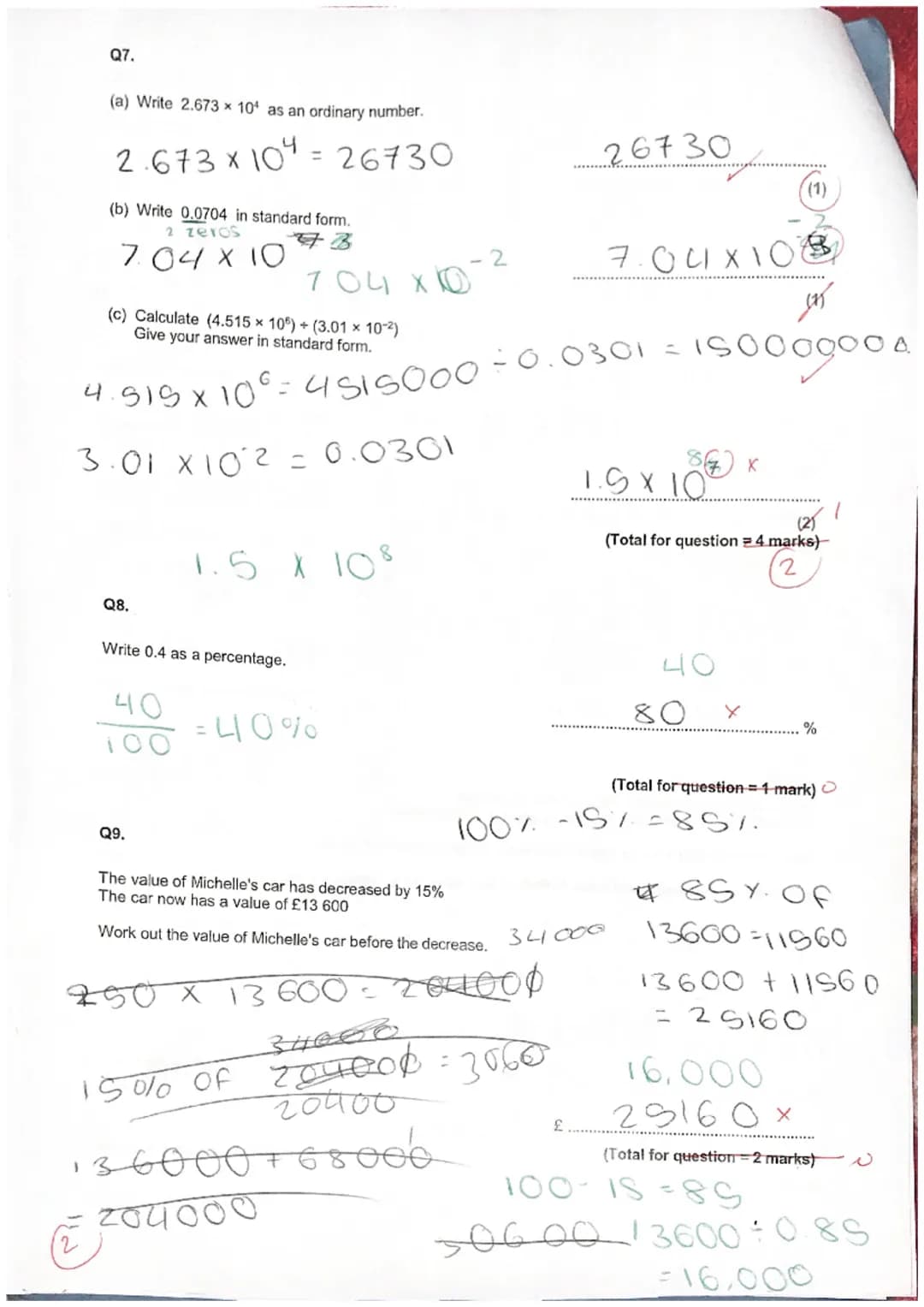 # Year 9 Assessment

Foundation

Name

Teacher

Instructic

- The
- Ansv
- You:
- Ansv
- the

Information

23

- The total mark for this pap