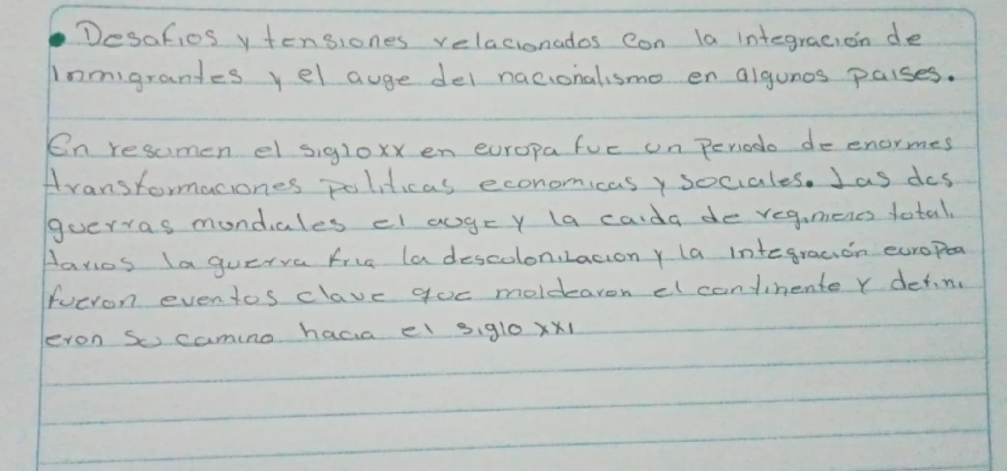 # CONTEXTO

El siglo xx fue un periodo de cambios protundes y
radicales en europa Caracterizado por guerras devastadoras
grandes transformac