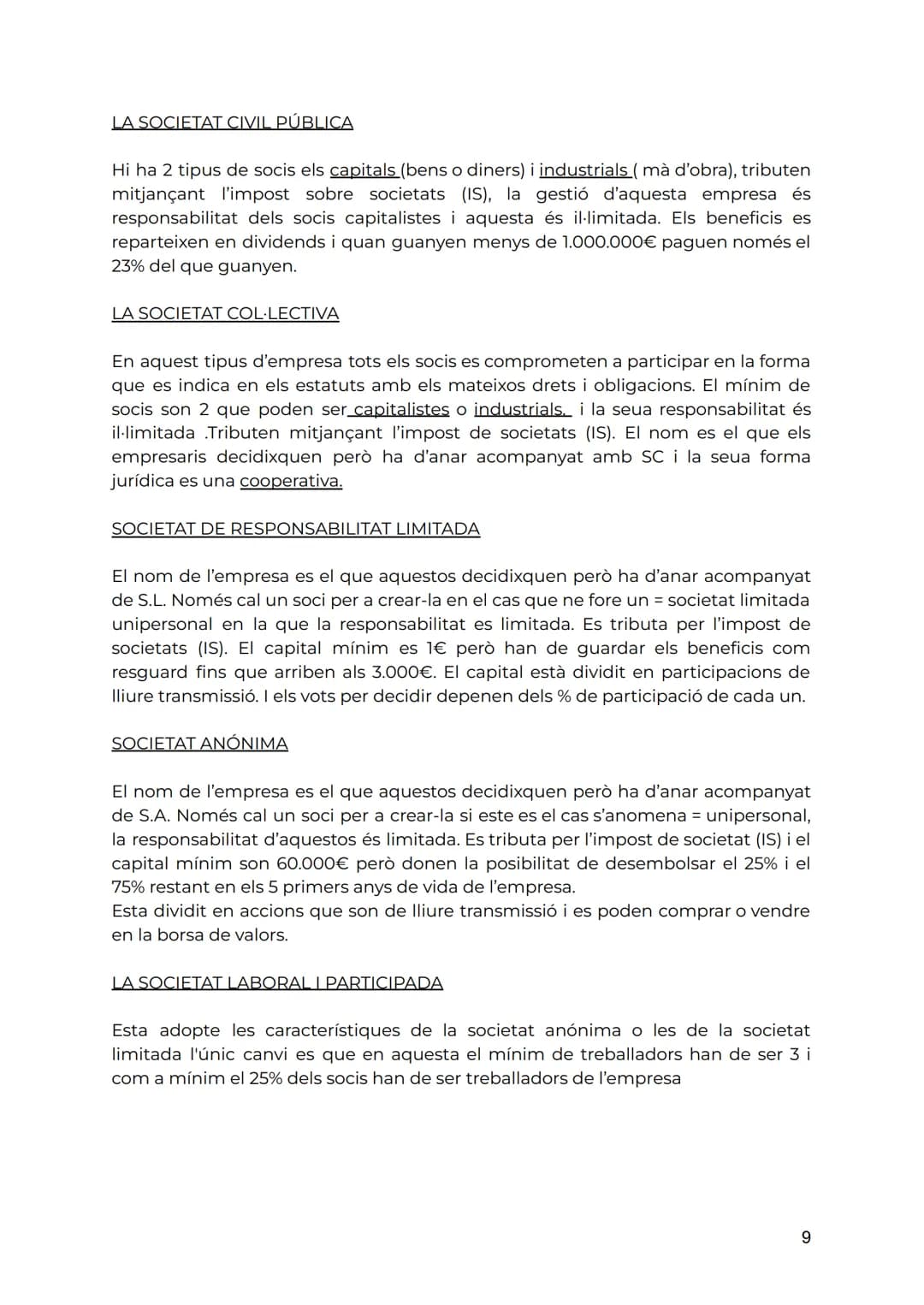 # TEMA 1: L'ECONOMIA I L'EMPRESA

1. L'ACTIVITAT ECONÓMICA I ELS SEUS AGENTS

Per satisfer les necessitat de les persones la societat ha de 