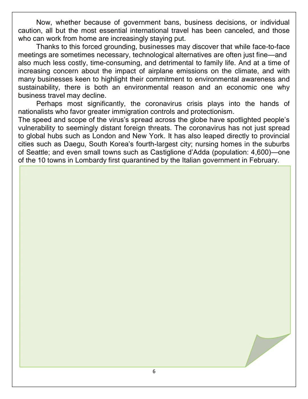 TANGUB CITY GLOBAL COLLEGE
INSTITUTE OF ARTS AND SCIENCE

GE CONWOR (THE CONTEMPORARY WORLD)
MODULE 1

THE CONTEMPORARY
WORLD

Name:
Instruc