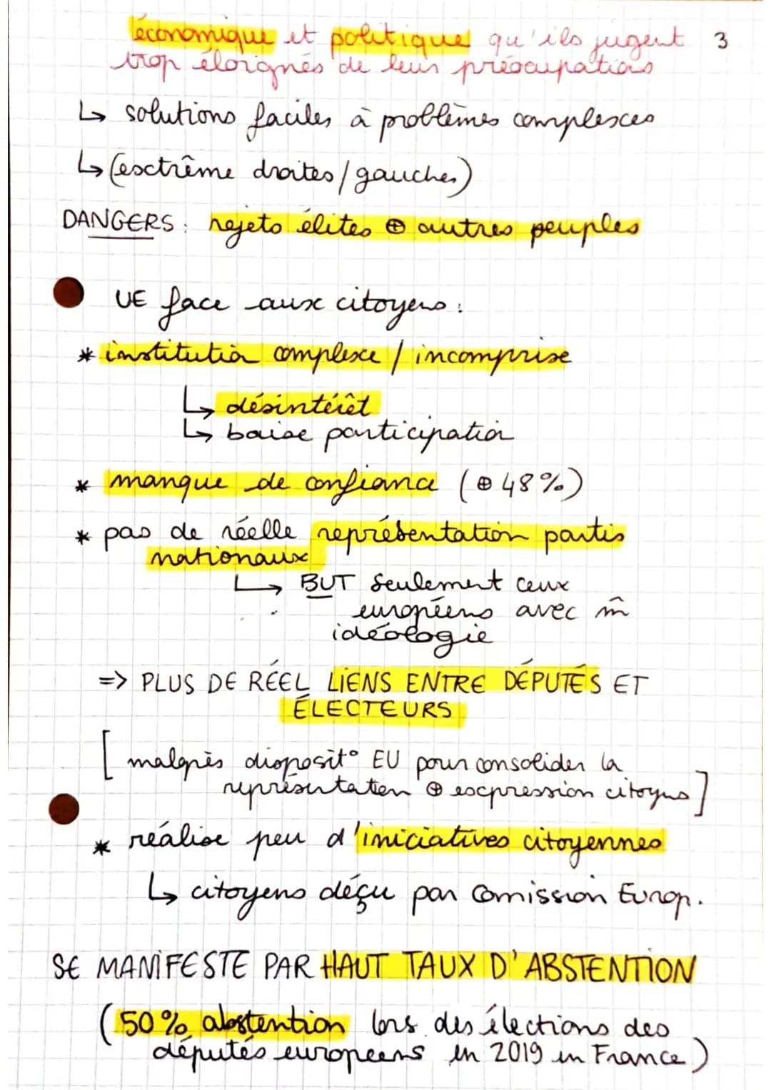 A
suite THEME 1

OBJET ÉTUDE CONCLUSIF, l'linion Européenne
it la democracie
JALON A
fonctionnement l'VE : démocratie
représentative & délég