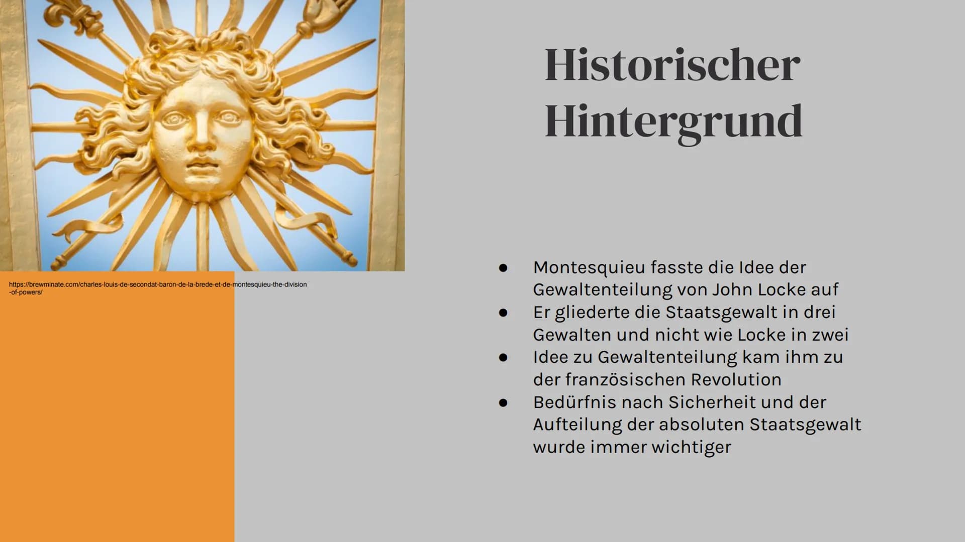 # Charles de
Montesquieu

"Etwas ist nicht recht, weil es
Gesetz ist, sondern es muss
Gesetz sein, weil es recht ist."
- Montesquieu

Nele R
