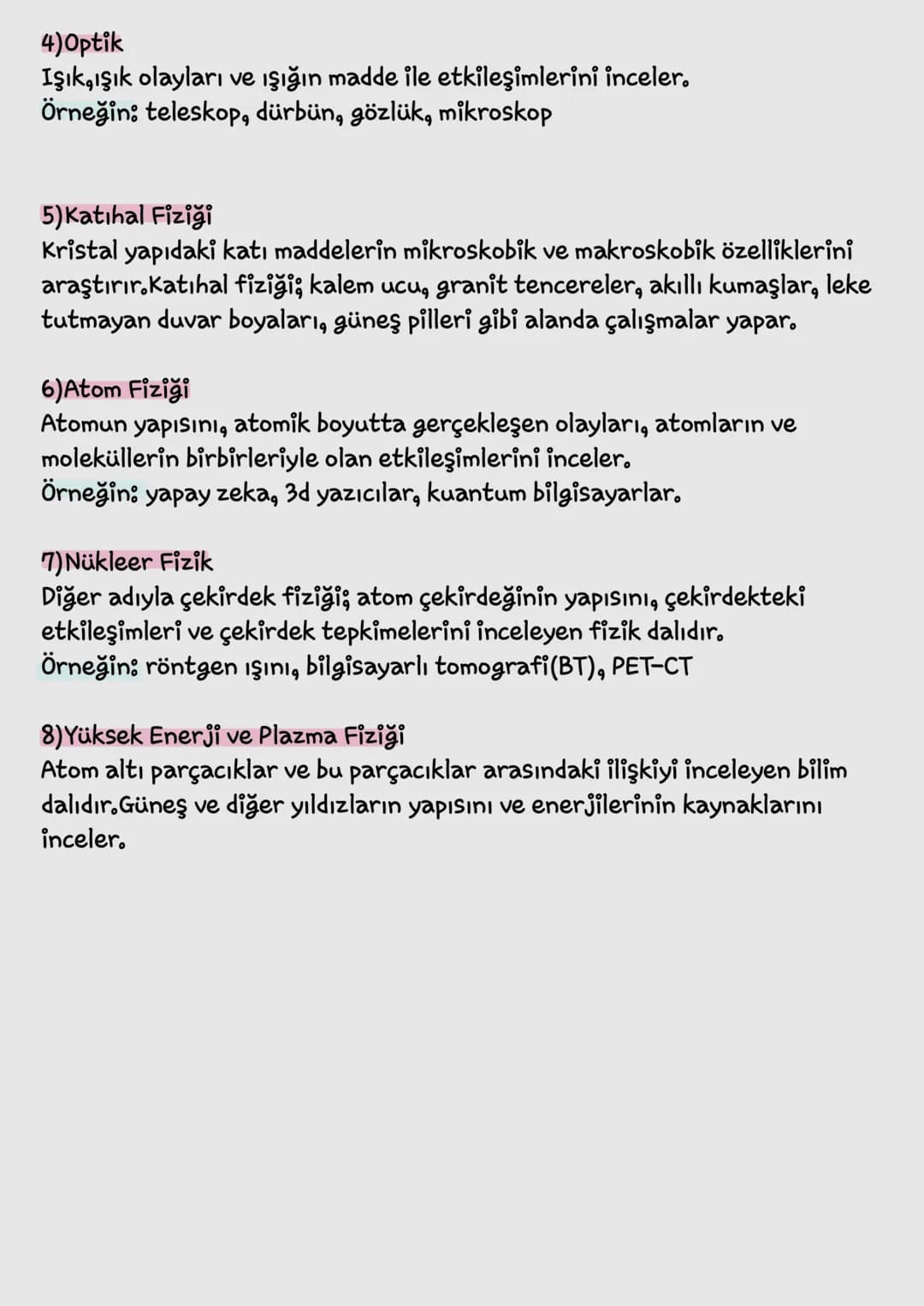 # FİZİK BİLİMİNE GİRİŞ

FİZİK; uzay, zaman, madde ve enerji arasındaki ilişkileri inceleyen, gözlem ve deneye dayalı
bir bilim dalıdır.

## 