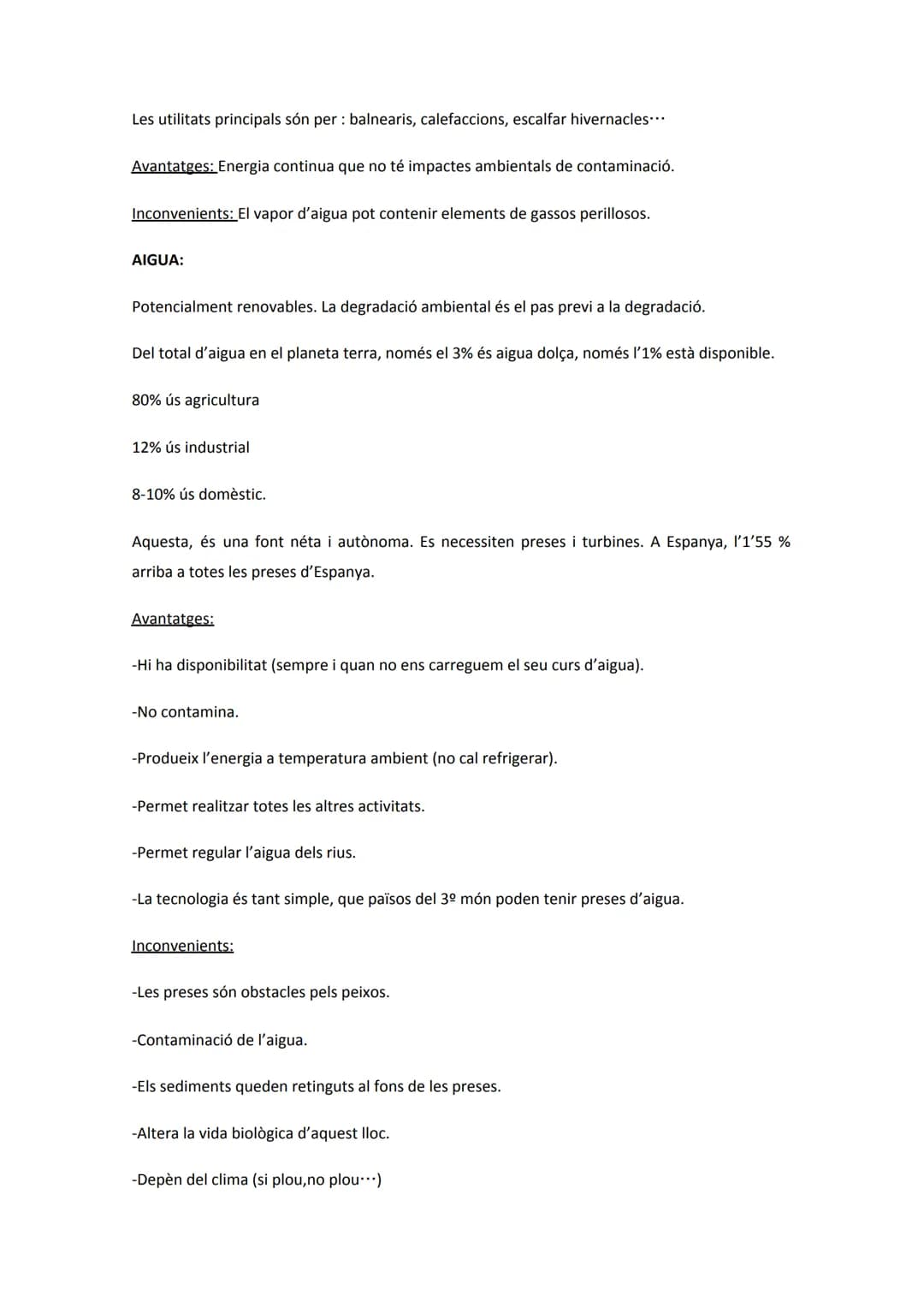 # EL MEDI I LA SOCIETAT

1. RECURSOS NATURALS

Concepte: Són tots aquells béns que la humanitat pot obtenir de la natura per tal de cobrir l
