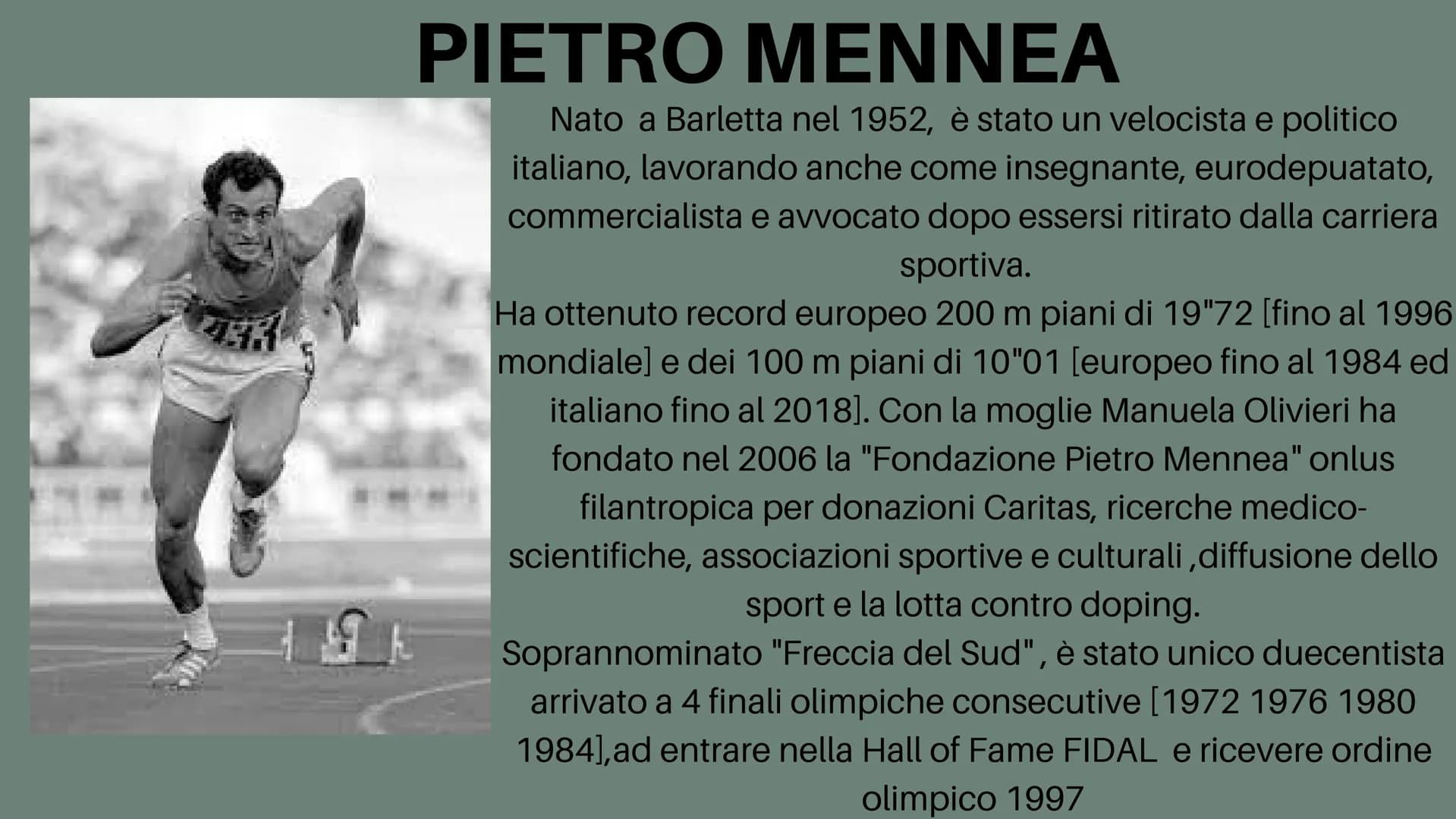 Atletica
Leggera # cos'è

L'ATLETICA LEGGERA È UN INSIEME
DI COMPETIZIONI SPORTIVE
PRESENTI NELLE OLIMPIADI SIN
DALLA PRIMA EDIZIONE E
RAGGR