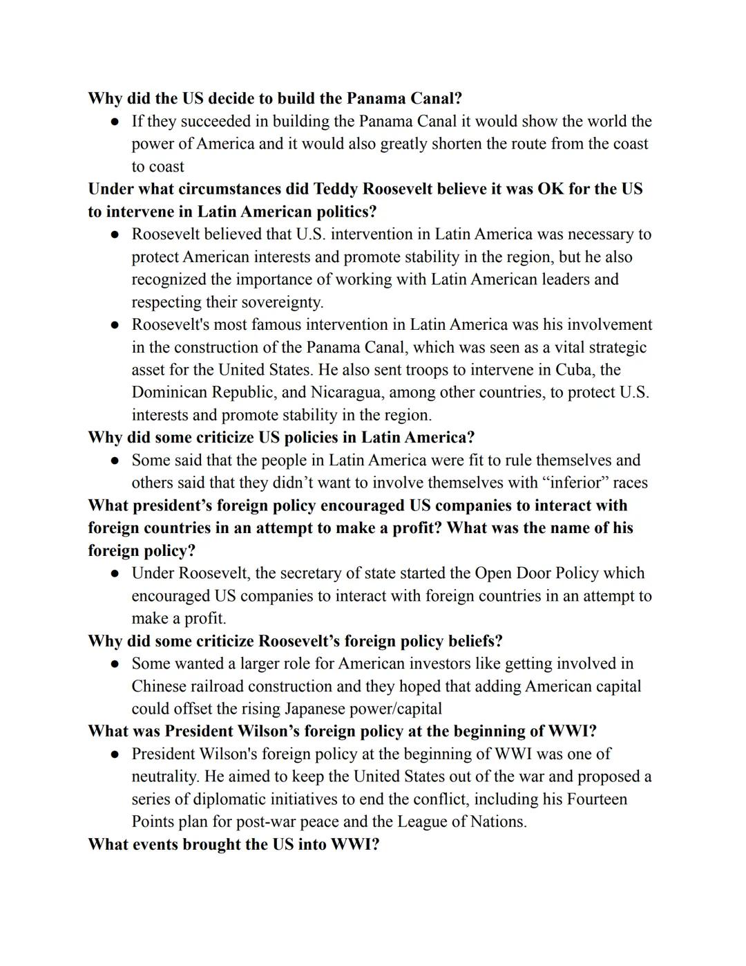 How did the US acquire the Canal Zone in Panama?
- On November 6, 1903, the United States recognized the Republic of
 Panama, and on Novembe