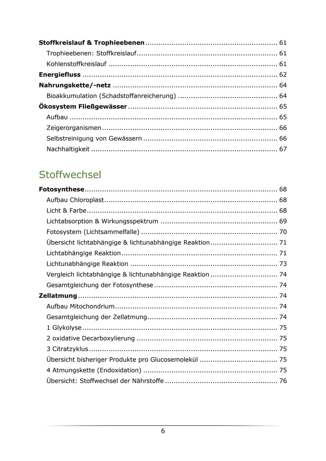 # Biologie

LK Abiturlernzettel 2022
von Sarah Gerber Inhaltsverzeichnis

Genetik

Vorwissen
9
Zellzyklus 9
Mitose 9
Meiose. 10
Enzyme 10
Au