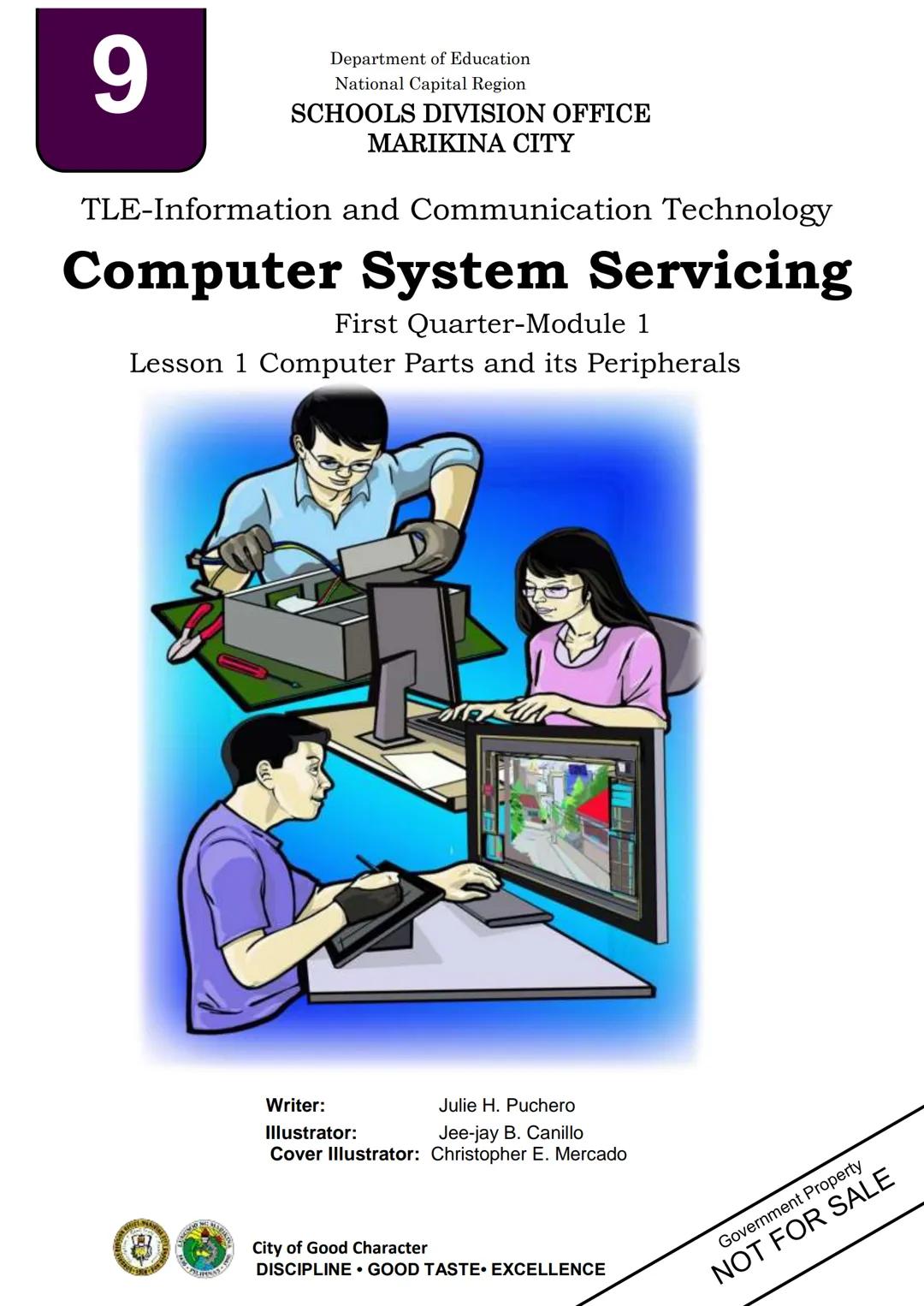 9
Department of Education
National Capital Region
SCHOOLS DIVISION OFFICE
MARIKINA CITY
TLE-Information and Communication Technology
Compute