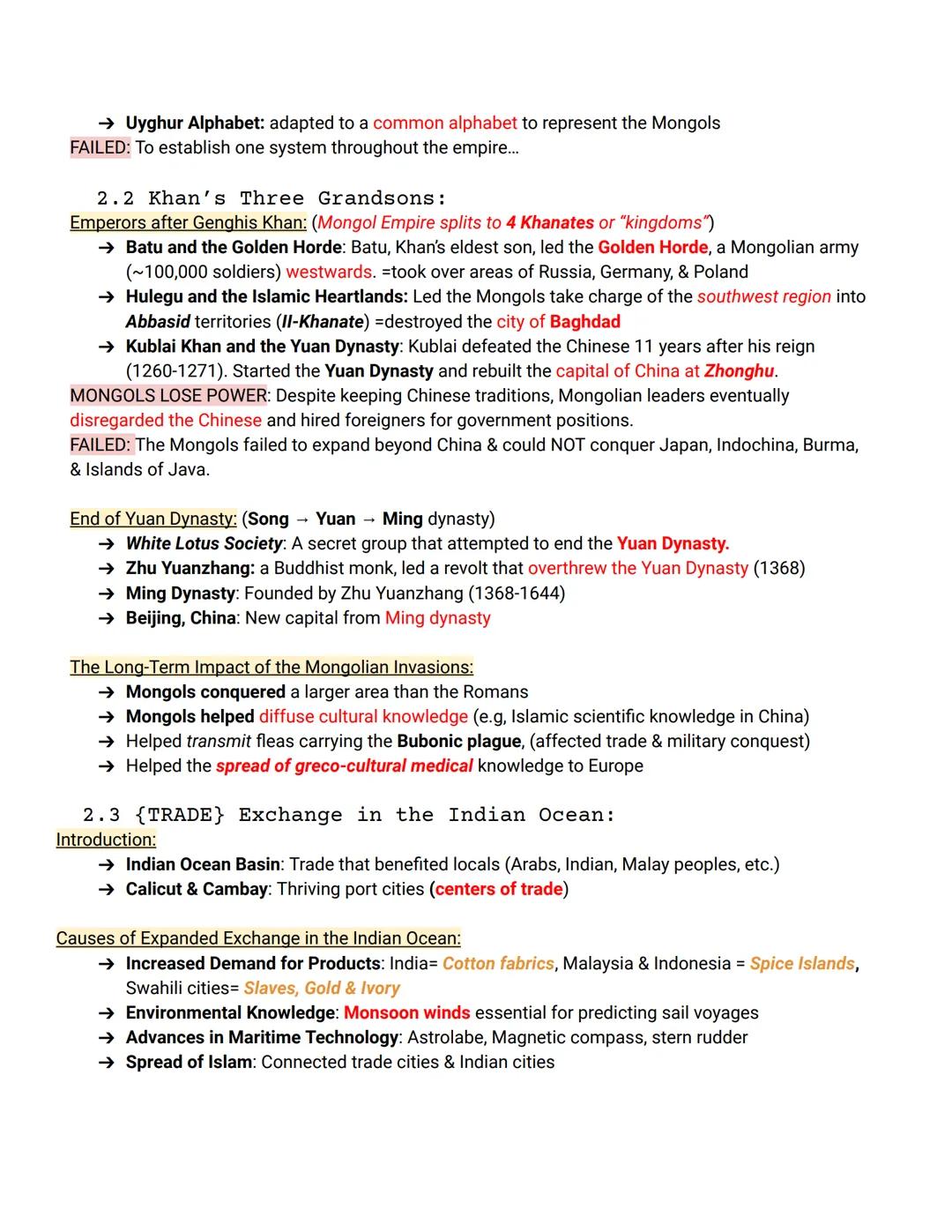 # UNIT ONE: GLOBAL TAPESTRY
-----(Post-Classical Period: 1200-1450)-

1.  1 {CHINA} Developments in East Asia:
Society & Introduction: (Post