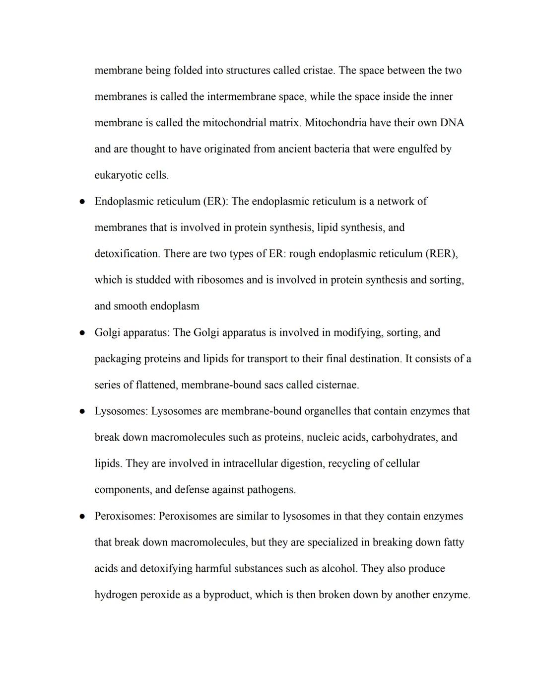 AP Biology Study Guide

III. Cell Structure and Function:

Prokaryotic and Eukaryotic Cells:

• Prokaryotic cells are unicellular organisms 