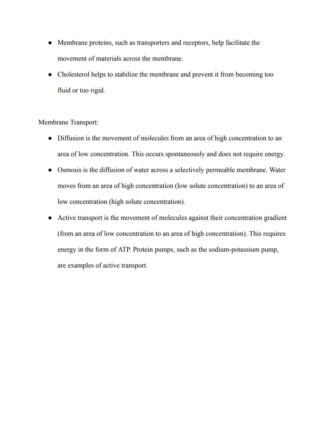 AP Biology Study Guide

III. Cell Structure and Function:

Prokaryotic and Eukaryotic Cells:

• Prokaryotic cells are unicellular organisms 