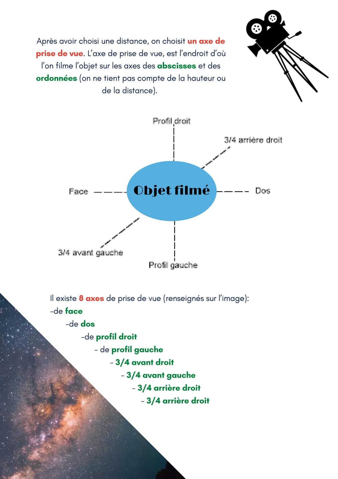 # Les choix du
cadre

Lors du tournage d'un film ou d'un court-métrage, l'image joue un rôle des
plus importants.
Bien utilisée, elle permet