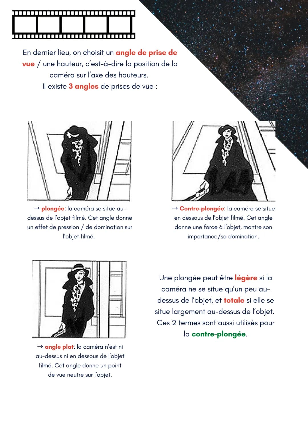 # Les choix du
cadre

Lors du tournage d'un film ou d'un court-métrage, l'image joue un rôle des
plus importants.
Bien utilisée, elle permet