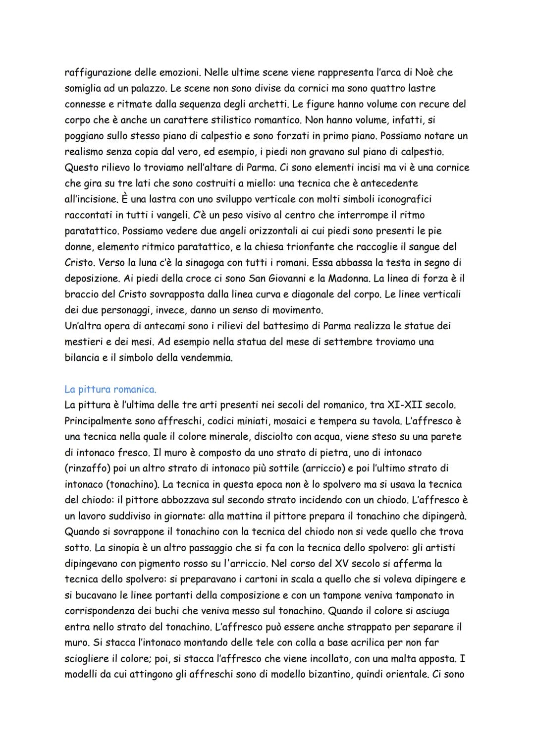 # Arte romanica.

L'arte romanica si sviluppa in Europa a partire dall'anno mille, a seconda di dove si
sviluppa ha aspetti diversi. L'Europ