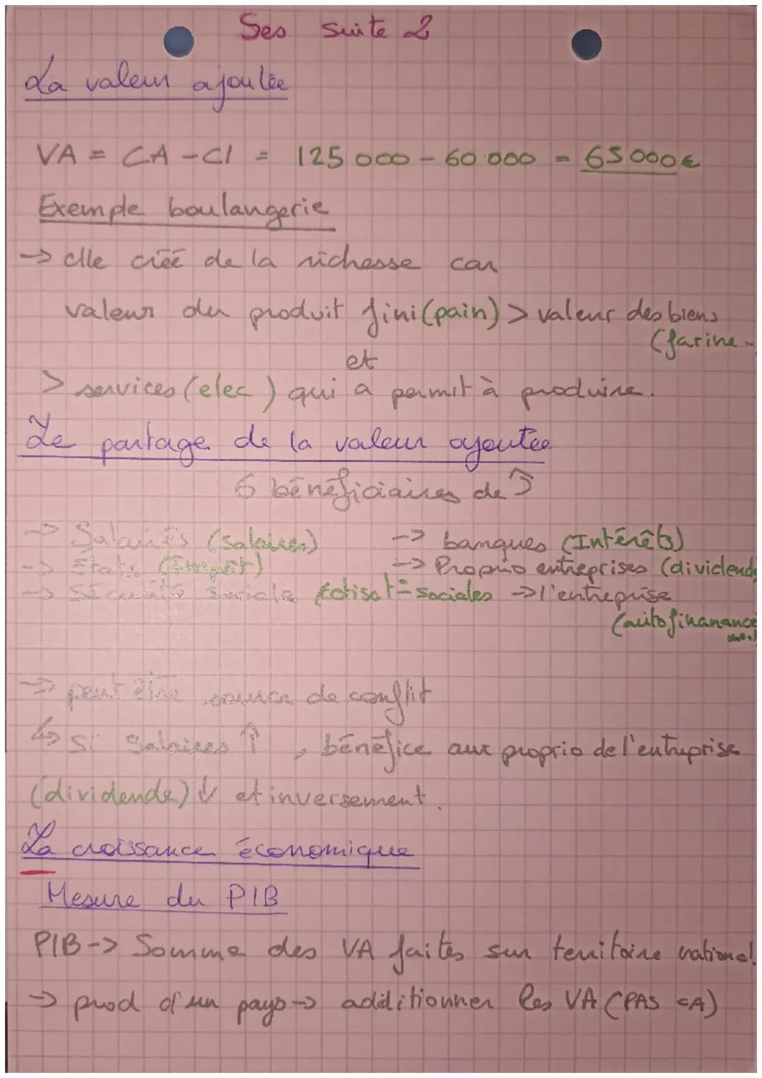 # Ses
Création et mesure des
richesses
production de richesse quand on fabrique biens
->
qui satisfent des besoins.
Services
Exemple Cantine