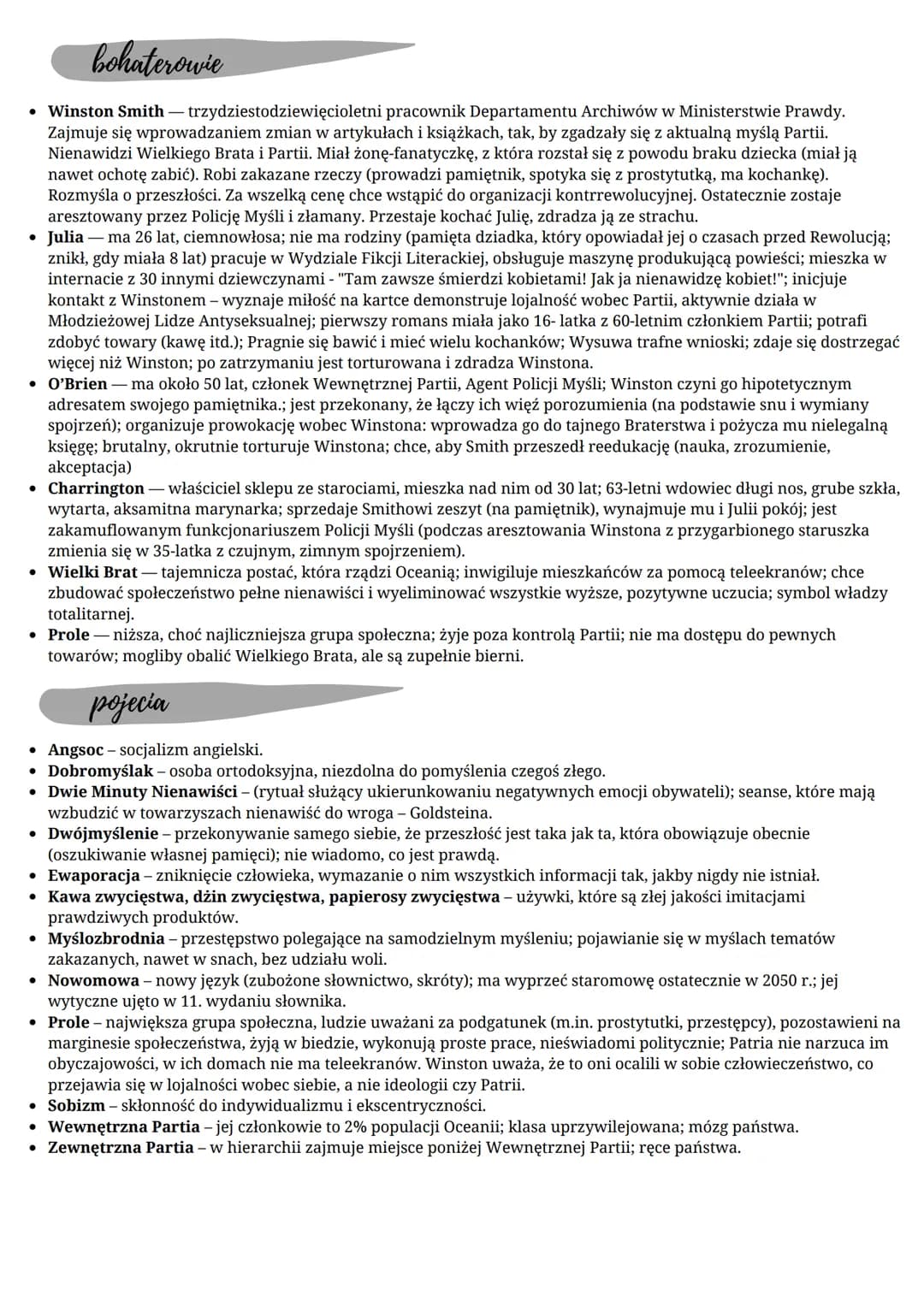 GEORGE ORWELL

# ROK 1984

GATUNEK - ANTYUTOPIA
EPOKA - WSPÓŁCZEŚNOŚĆ

### czas i miejsce akcji

Akcja powieści toczy się w Londynie, w fikc